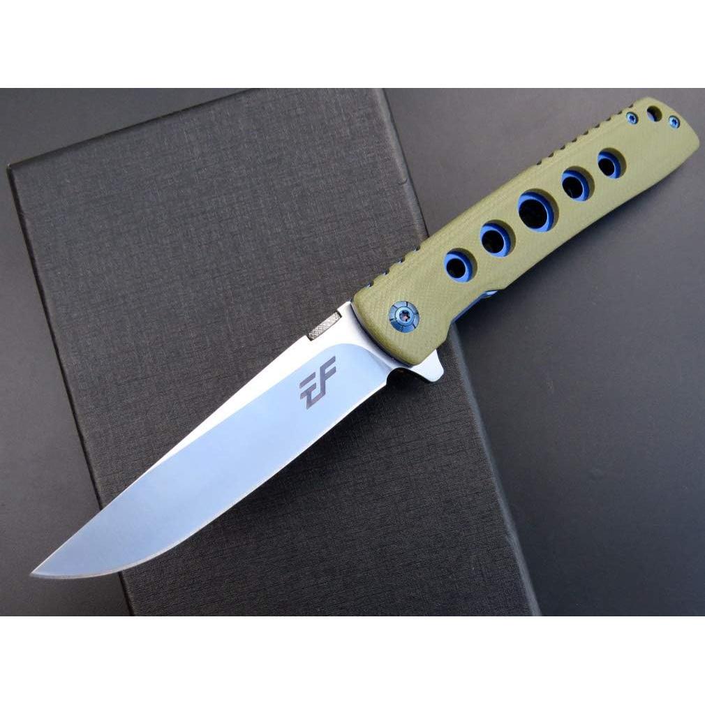 Cuchillo Plegable Eafengrow EF27 Acero D2 Mango G10 Verde