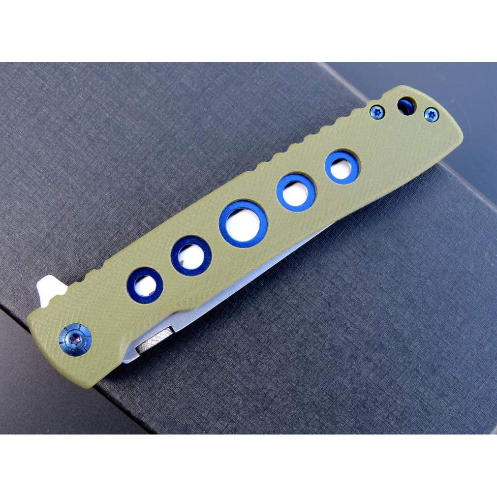 Cuchillo Plegable Eafengrow EF27 Acero D2 Mango G10 Verde