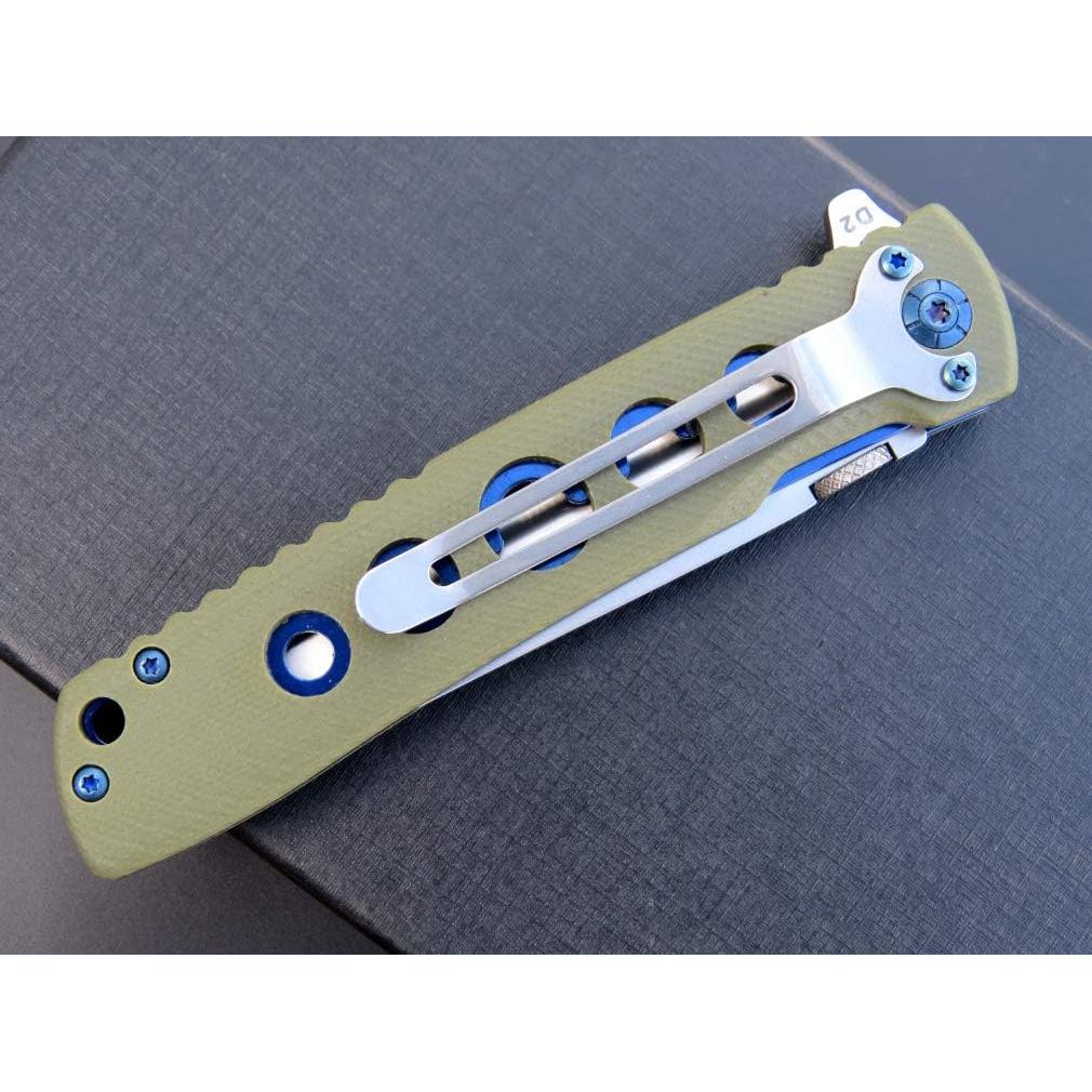 Cuchillo Plegable Eafengrow EF27 Acero D2 Mango G10 Verde