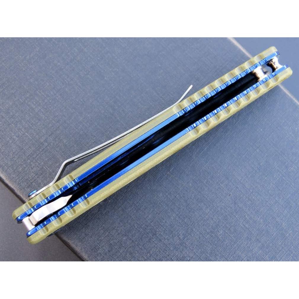 Cuchillo Plegable Eafengrow EF27 Acero D2 Mango G10 Verde