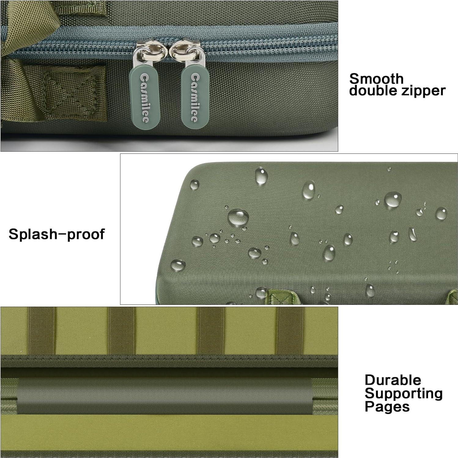 Estuche de Exhibición para Cuchillos Casmilee Verde 88 Ranuras