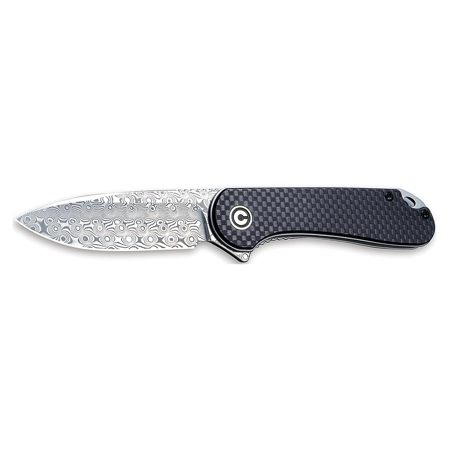 Cuchillo Plegable Civivi C907DS Damasco 7.62cm Fibra Carbono