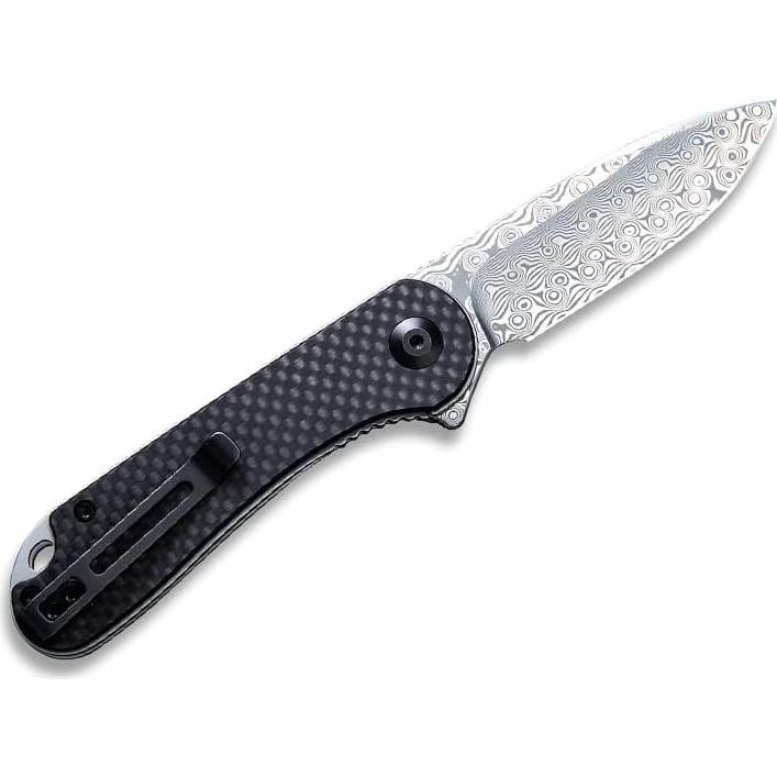 Cuchillo Plegable Civivi C907DS Damasco 7.62cm Fibra Carbono