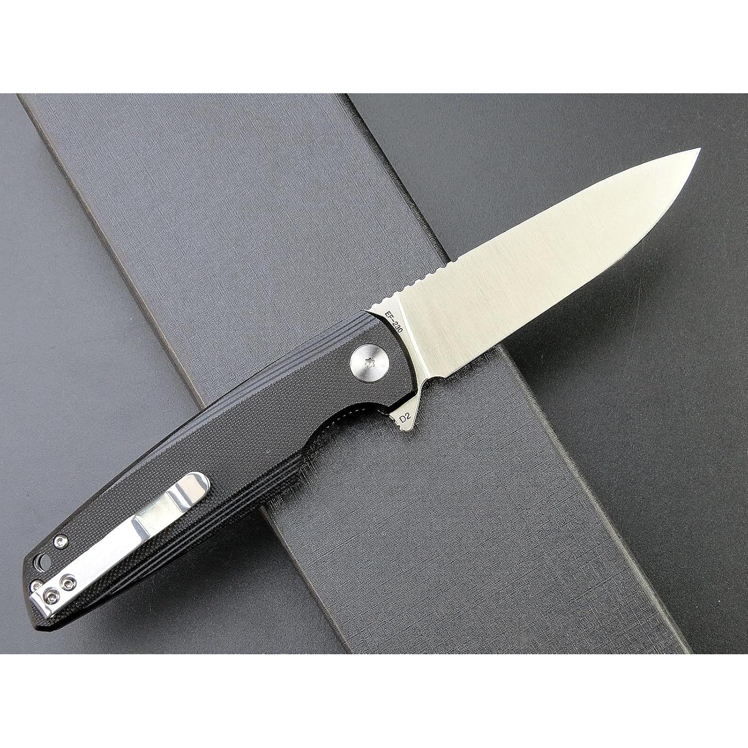 Cuchillo Plegable Eafengrow EF230 Acero D2 Mango G10 20.8 cm