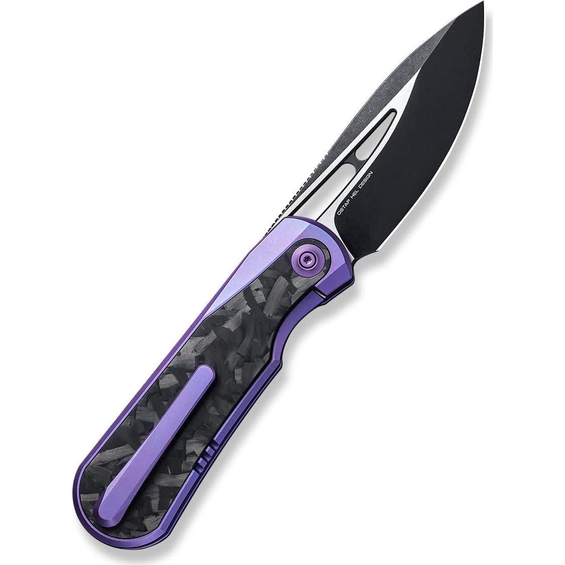 Cuchillo WE Knife Baloo Framelock Titanio Púrpura 8.26cm