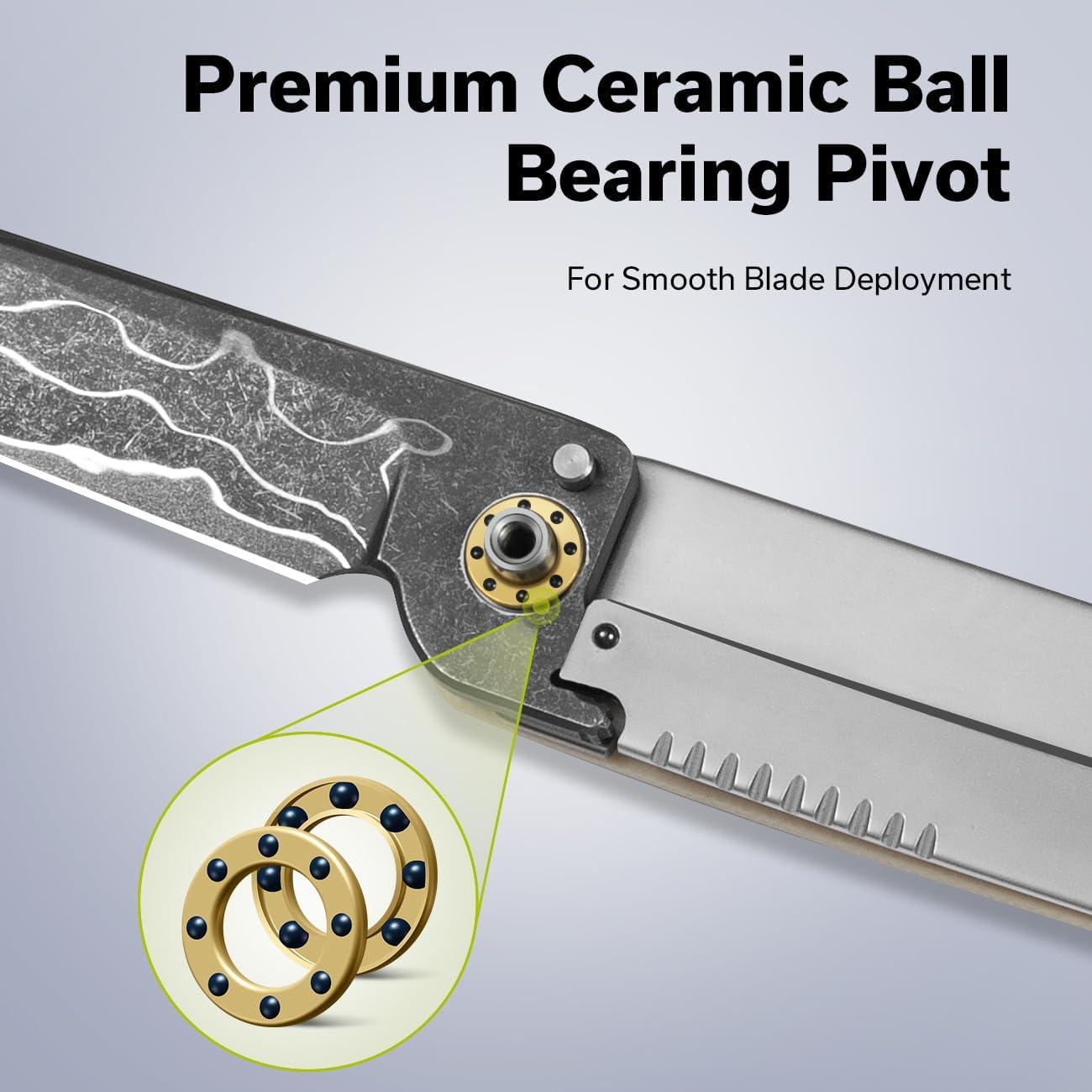 Cuchillo Plegable CIVIVI KwaiQ Damasco 7.54 cm Mango G10