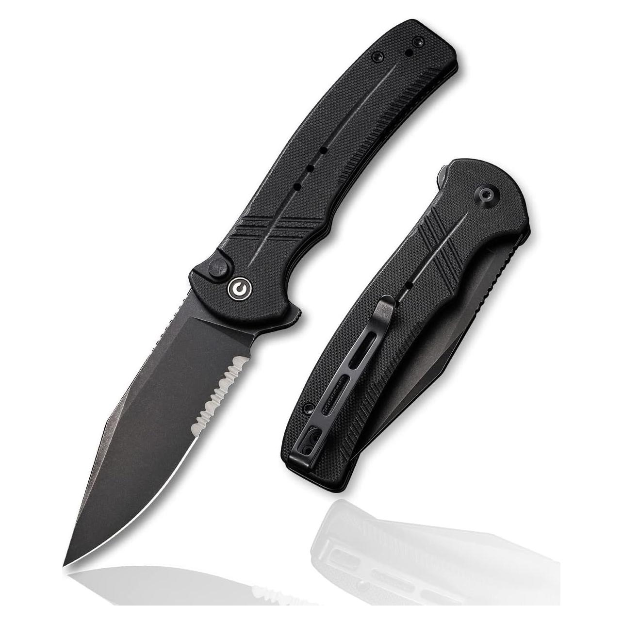 Cuchillo Plegable CIVIVI C20038E-1 Negro 8.81 cm Serrado