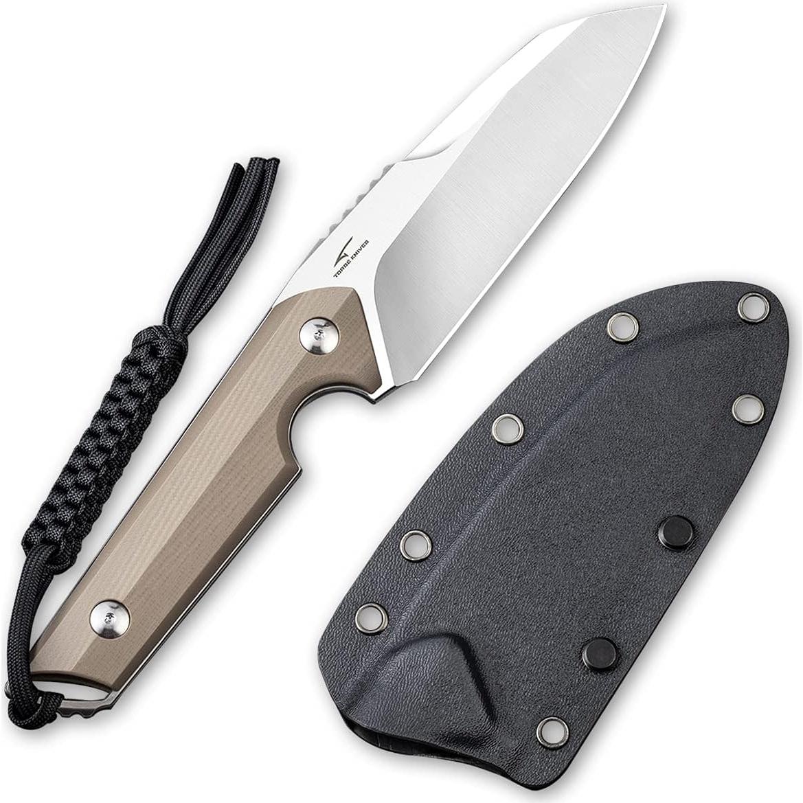 Cuchillo de Hoja Fija CIVIVI Kepler C2109B 113.8mm G10 Marrón Claro