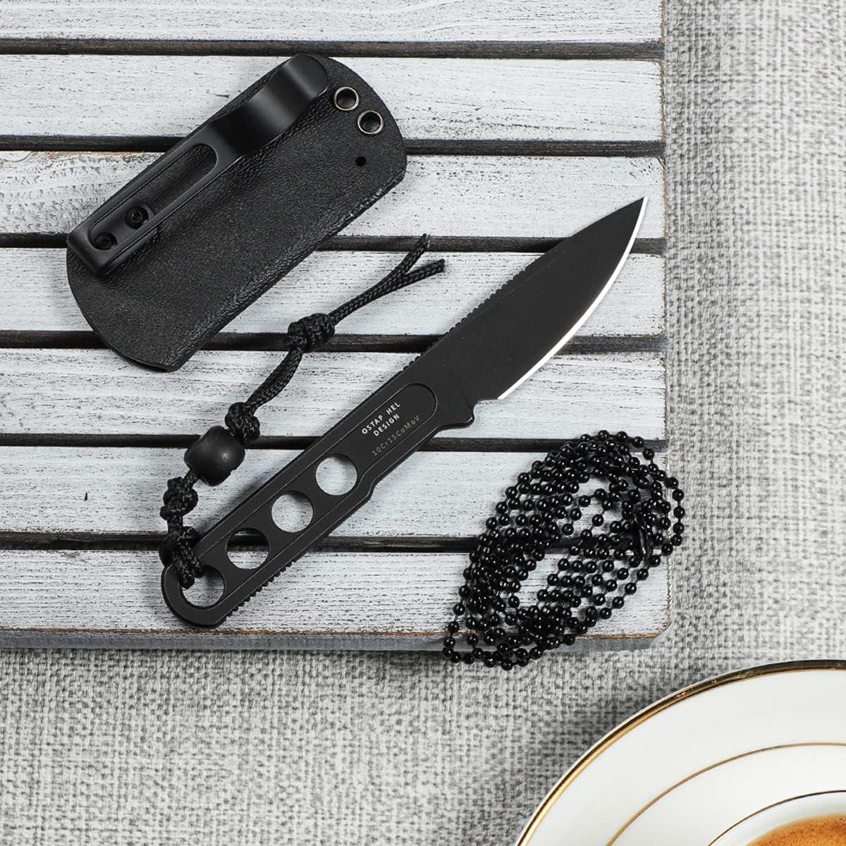 Cuchillo de Cuello CIVIVI Circulus 5 cm Acero 10Cr15CoMoV Negro