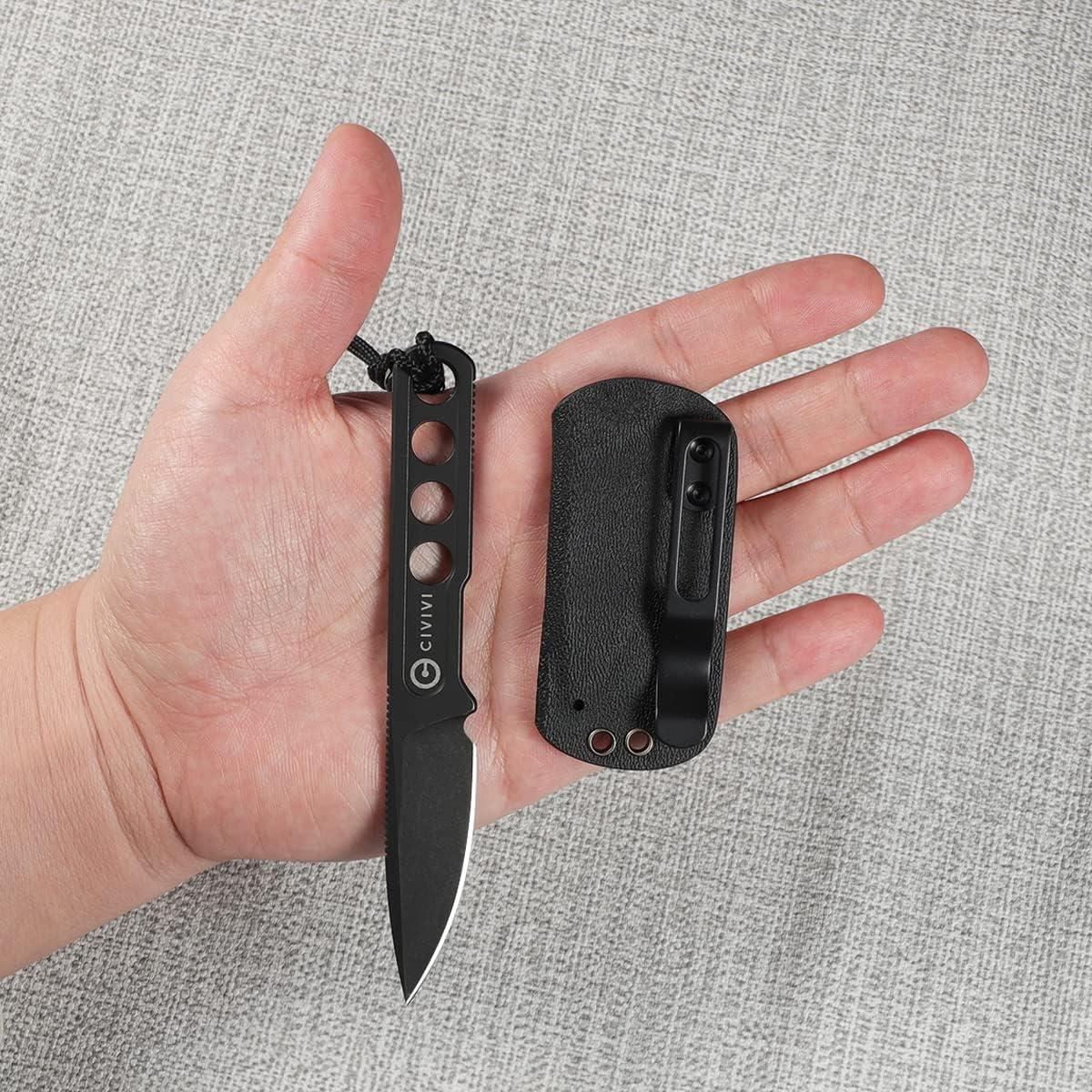 Cuchillo de Cuello CIVIVI Circulus 5 cm Acero 10Cr15CoMoV Negro