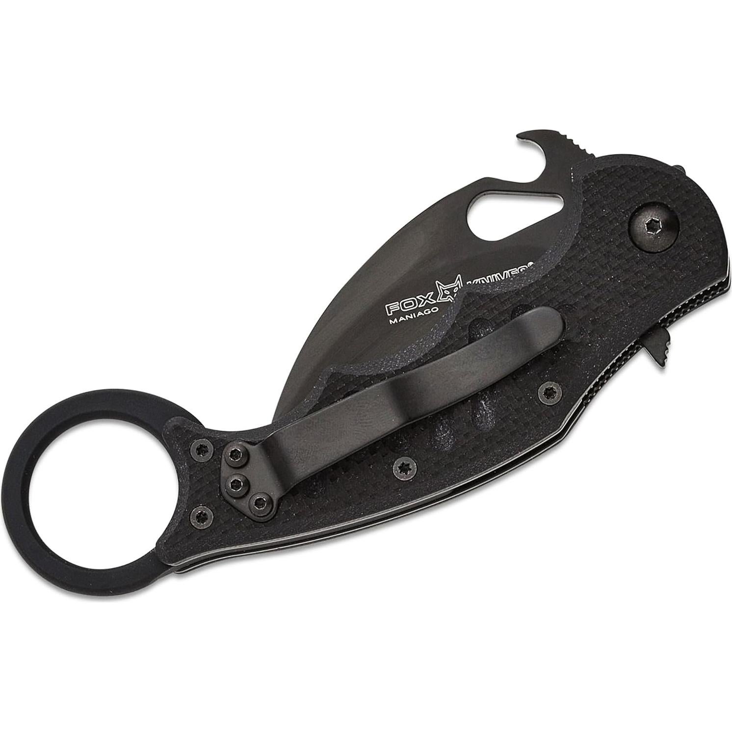 Cuchillo Karambit Fox Knives FX-599 G10 Negro Plegable