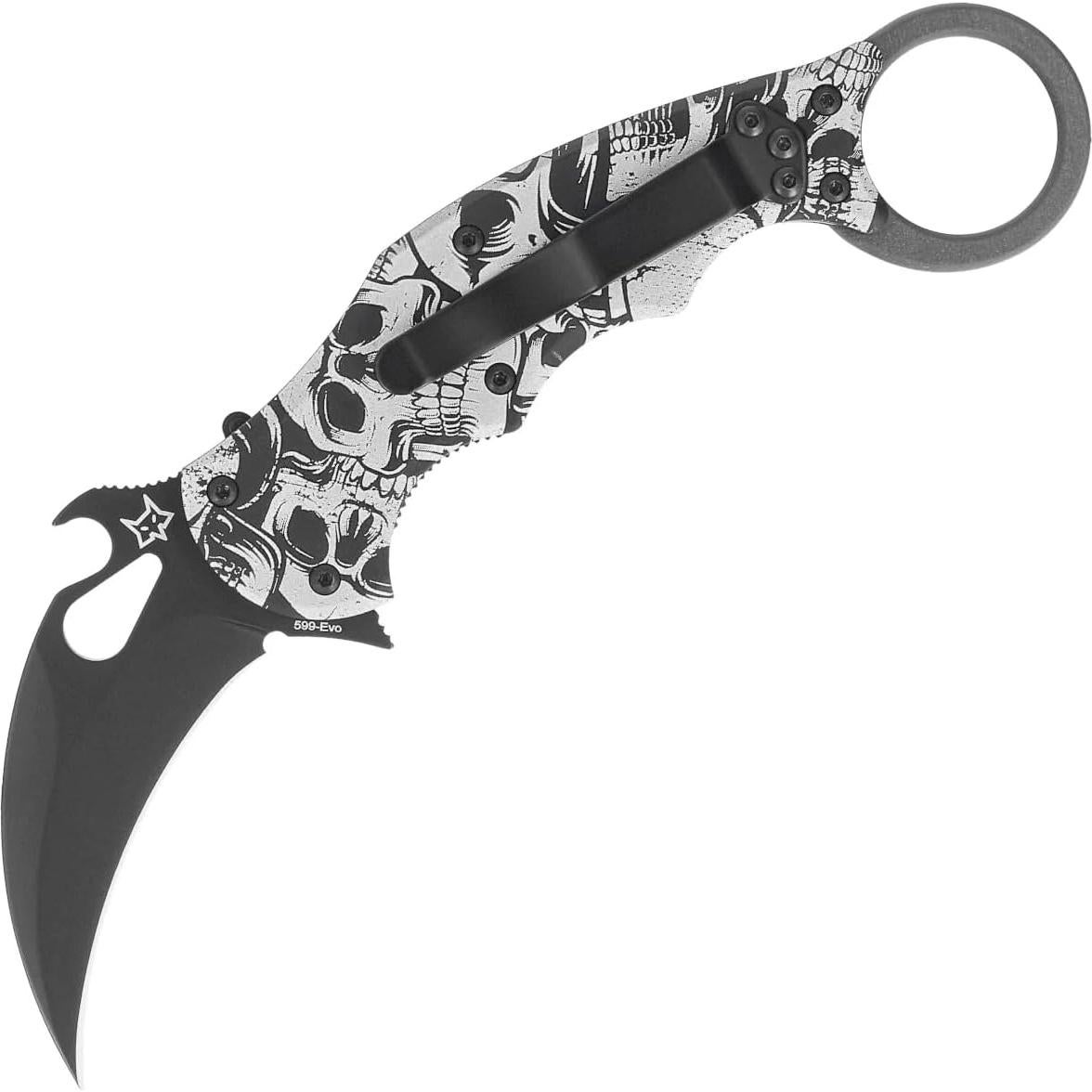 Cuchillo Plegable Fox Knives FX-599 ALB-3, Hoja 6.5cm, Negro