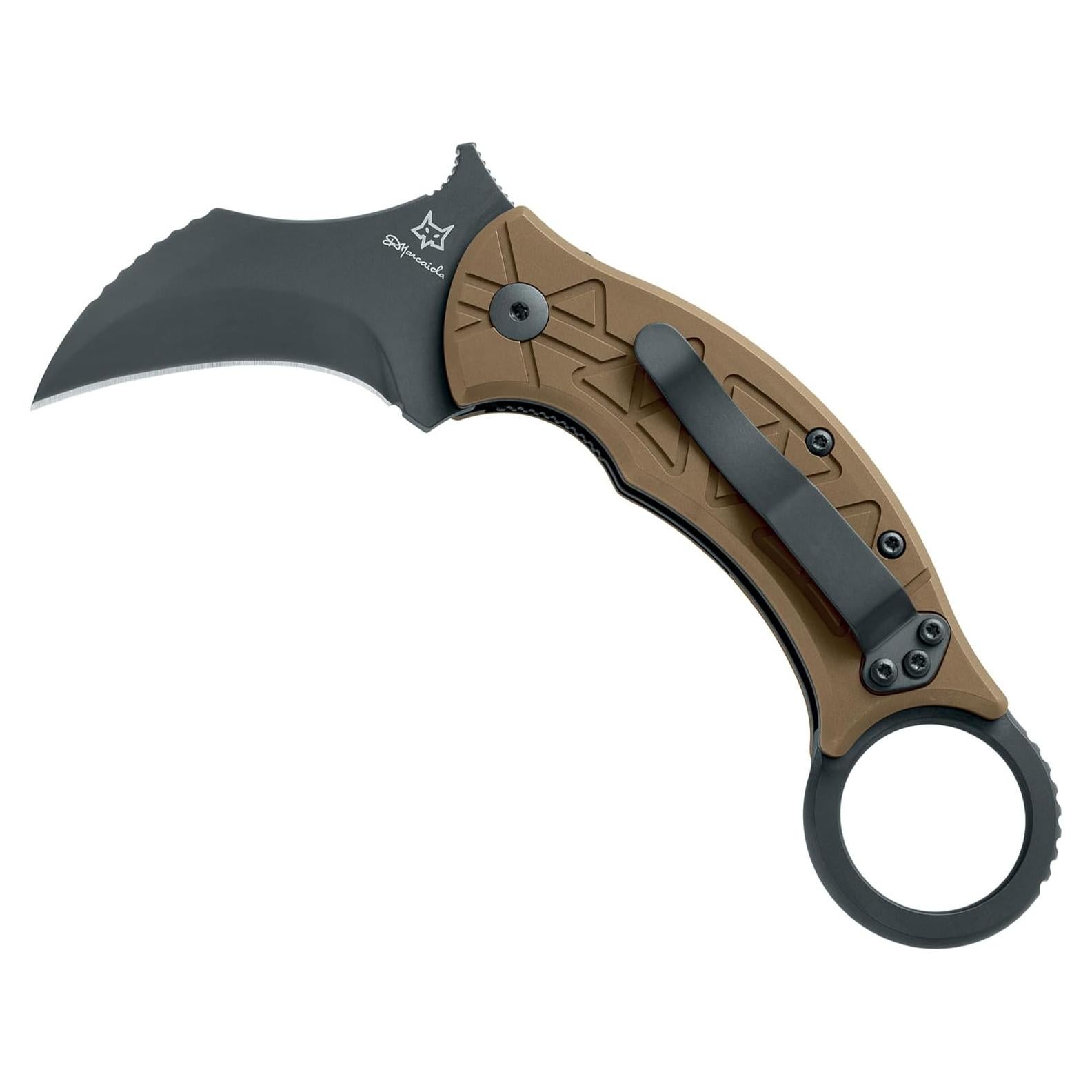 Cuchillo Plegable Fox Knives Tribal K FX-802 Titanio Bronce PVD