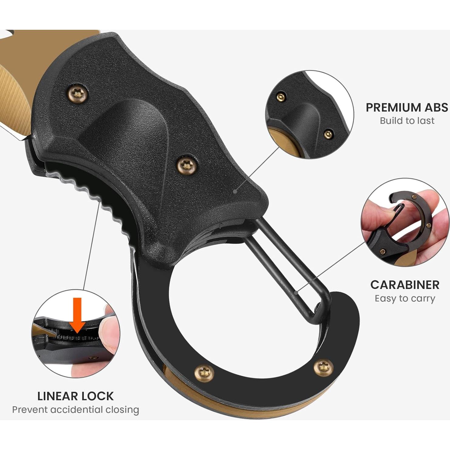 Cuchillo de Bolsillo Plegable FUNBRO Dorado 10 cm EDC