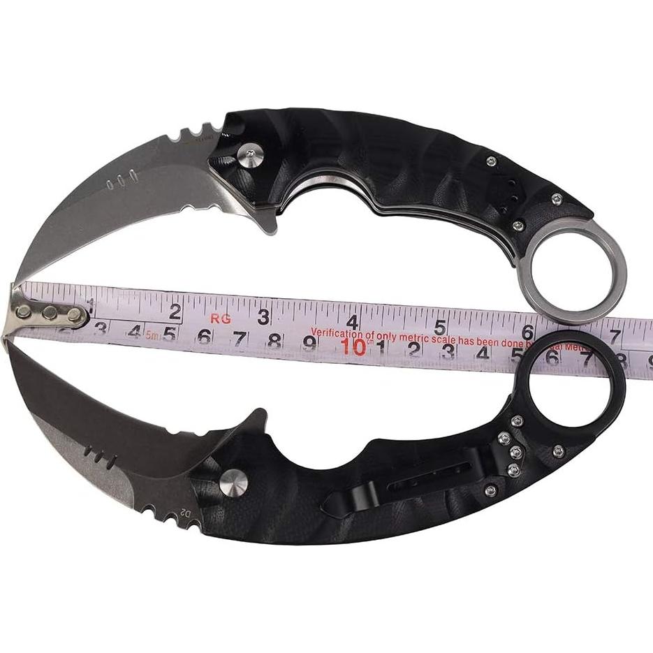 Cuchillo Táctico Plegable MASALONG kni204 Acero D2 18cm