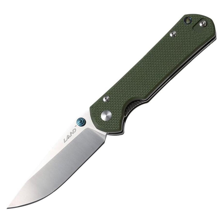 Cuchillo Plegable Sanrenmu Land 911 Acero 8Cr13Mov Verde Militar