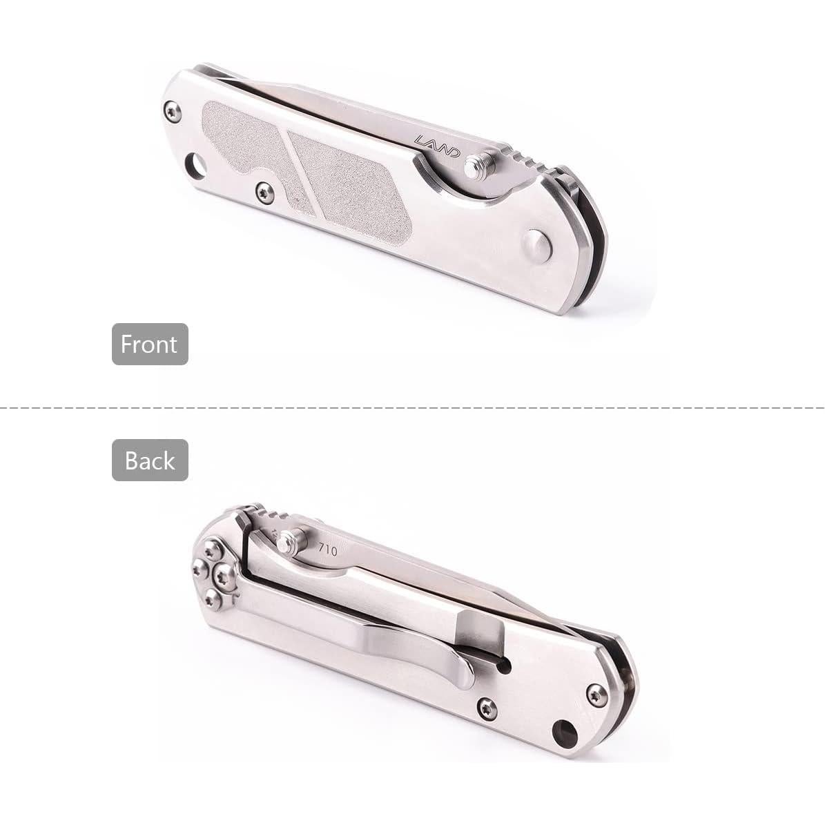 Cuchillo Plegable Sanrenmu LAND 710 EDC Acero Inoxidable 6.81 cm