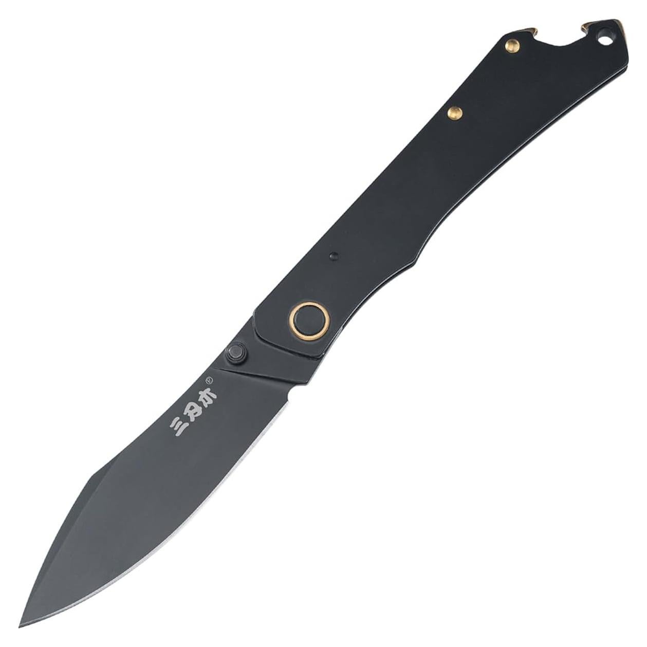 Cuchillo Plegable Sanrenmu 9306 Utility 95mm Negro
