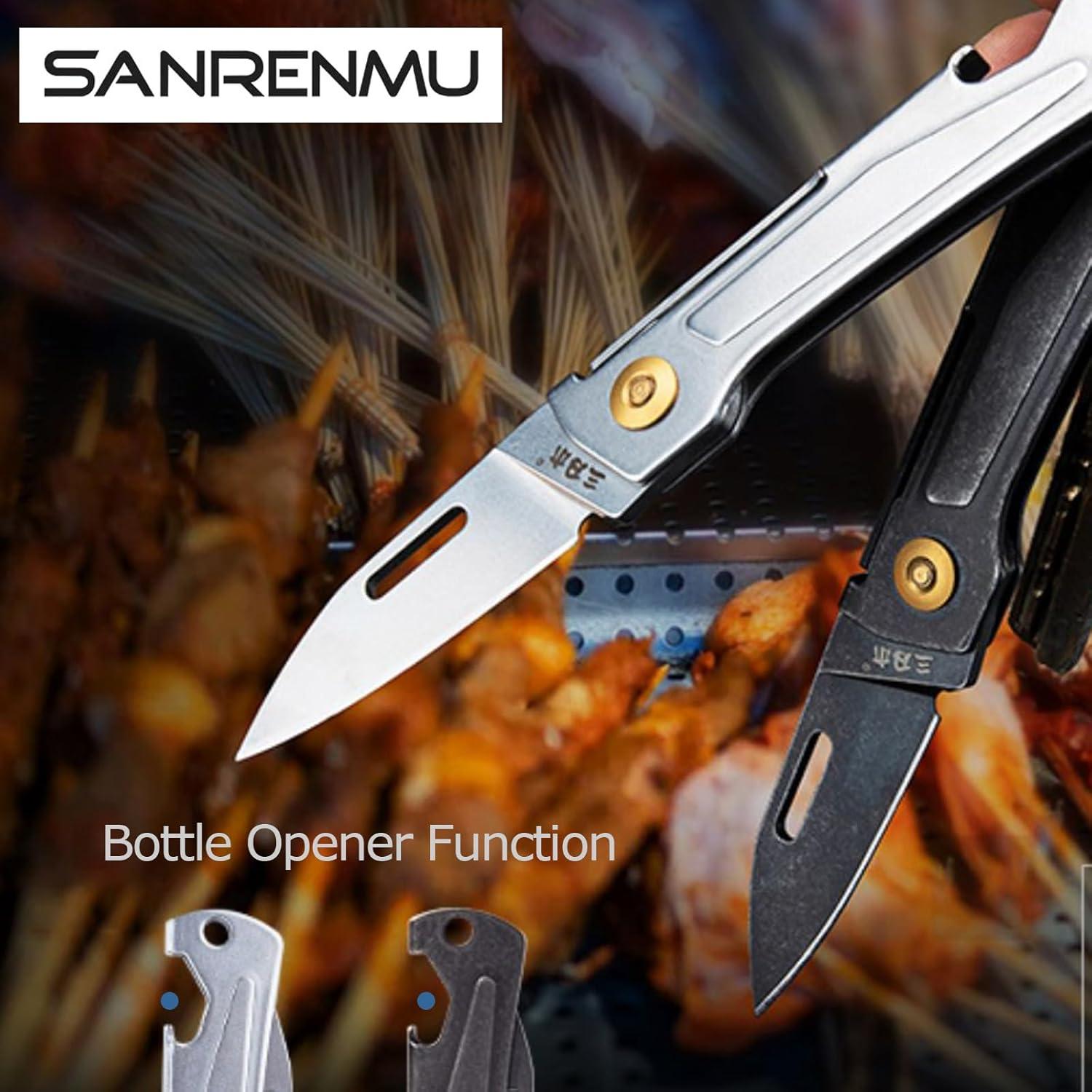 Cuchillo Plegable Sanrenmu 431S-SB 11.2 cm Acero 12C27