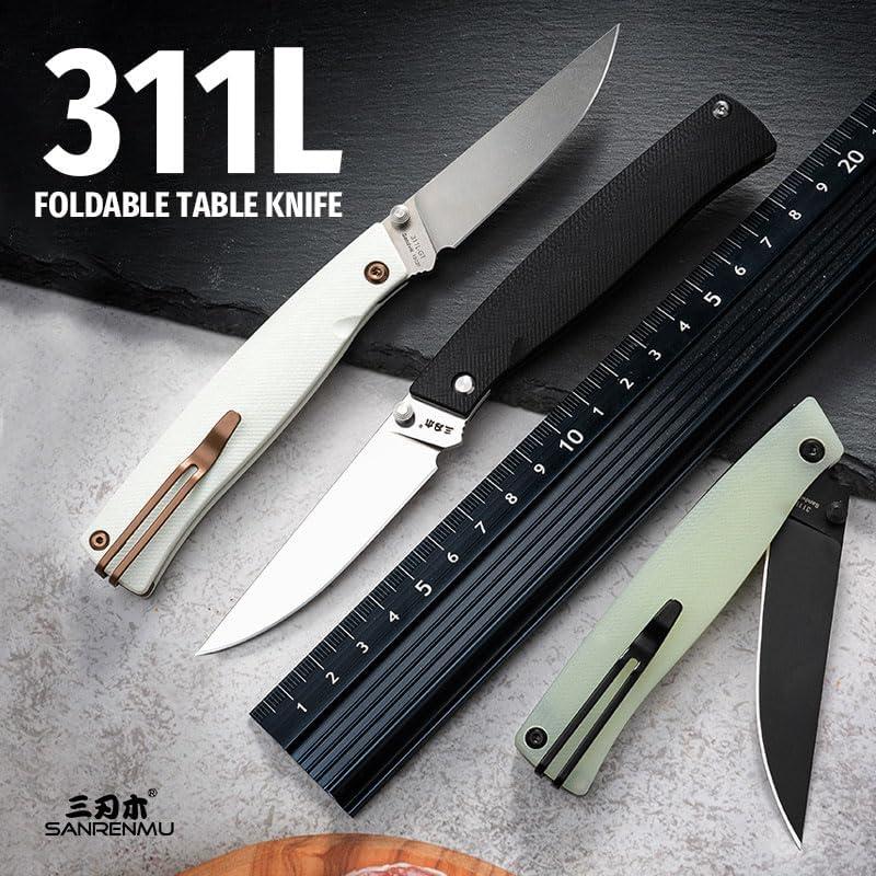 Cuchillo Plegable Sanrenmu 311L Acero Inoxidable 8.9cm