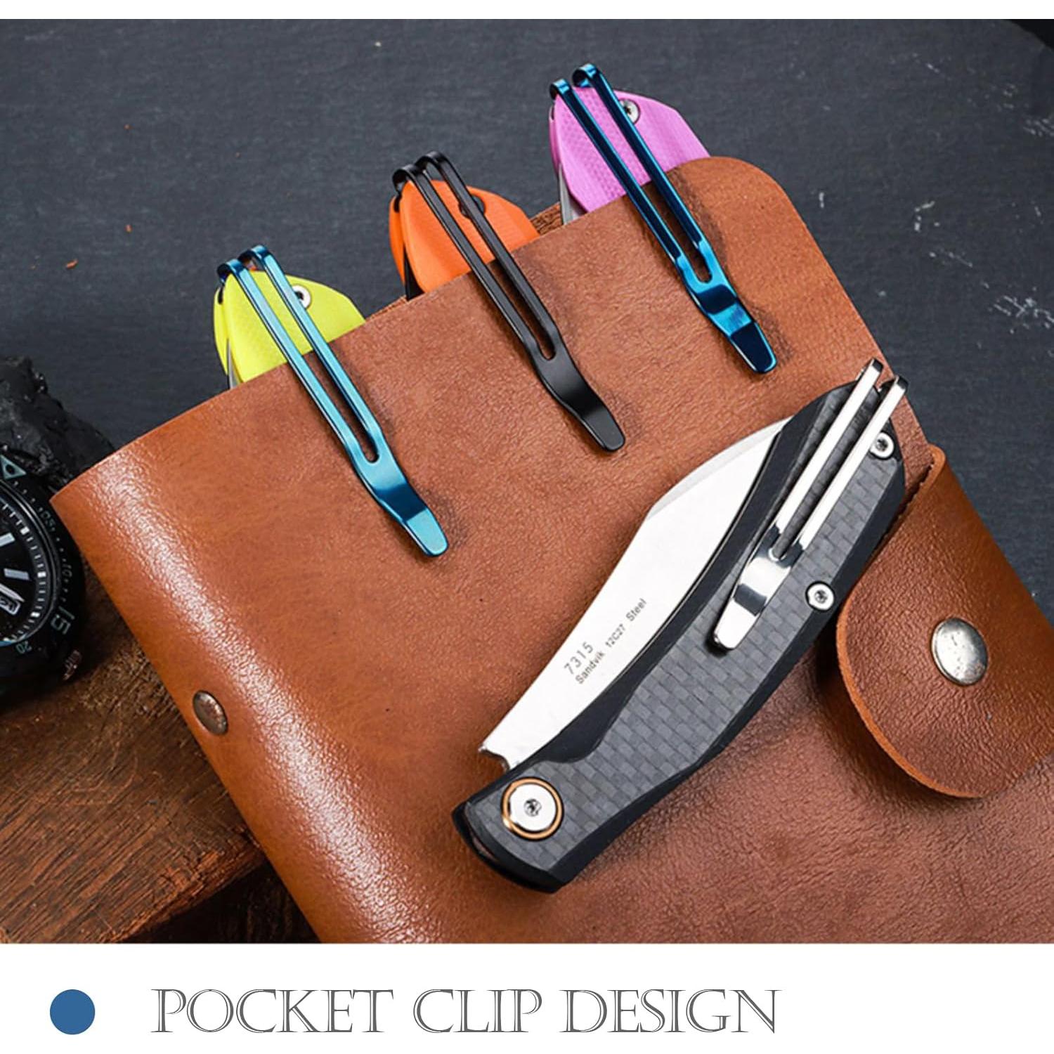 Cuchillo Plegable Sanrenmu 7315 Rosa 16.7 cm Acero 12C27