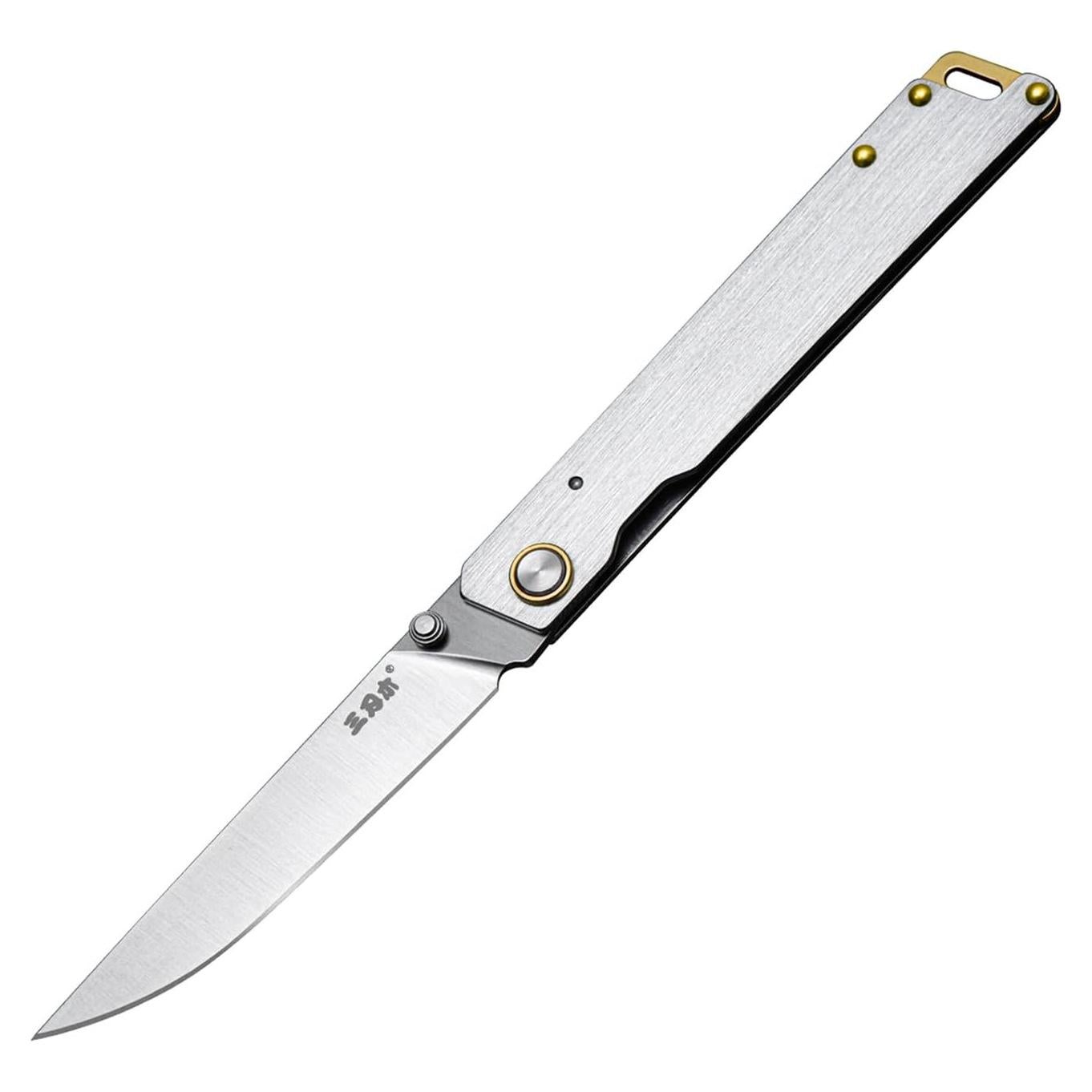 Cuchillo de bolsillo plegable Sanrenmu 9301 95mm acero 8Cr13Mov