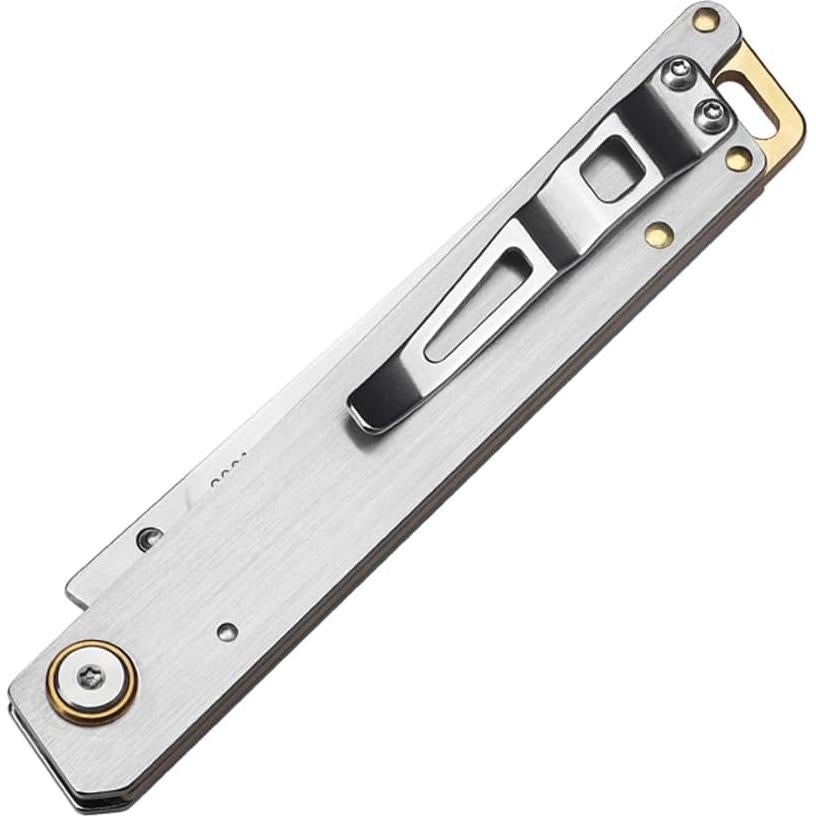 Cuchillo de bolsillo plegable Sanrenmu 9301 95mm acero 8Cr13Mov