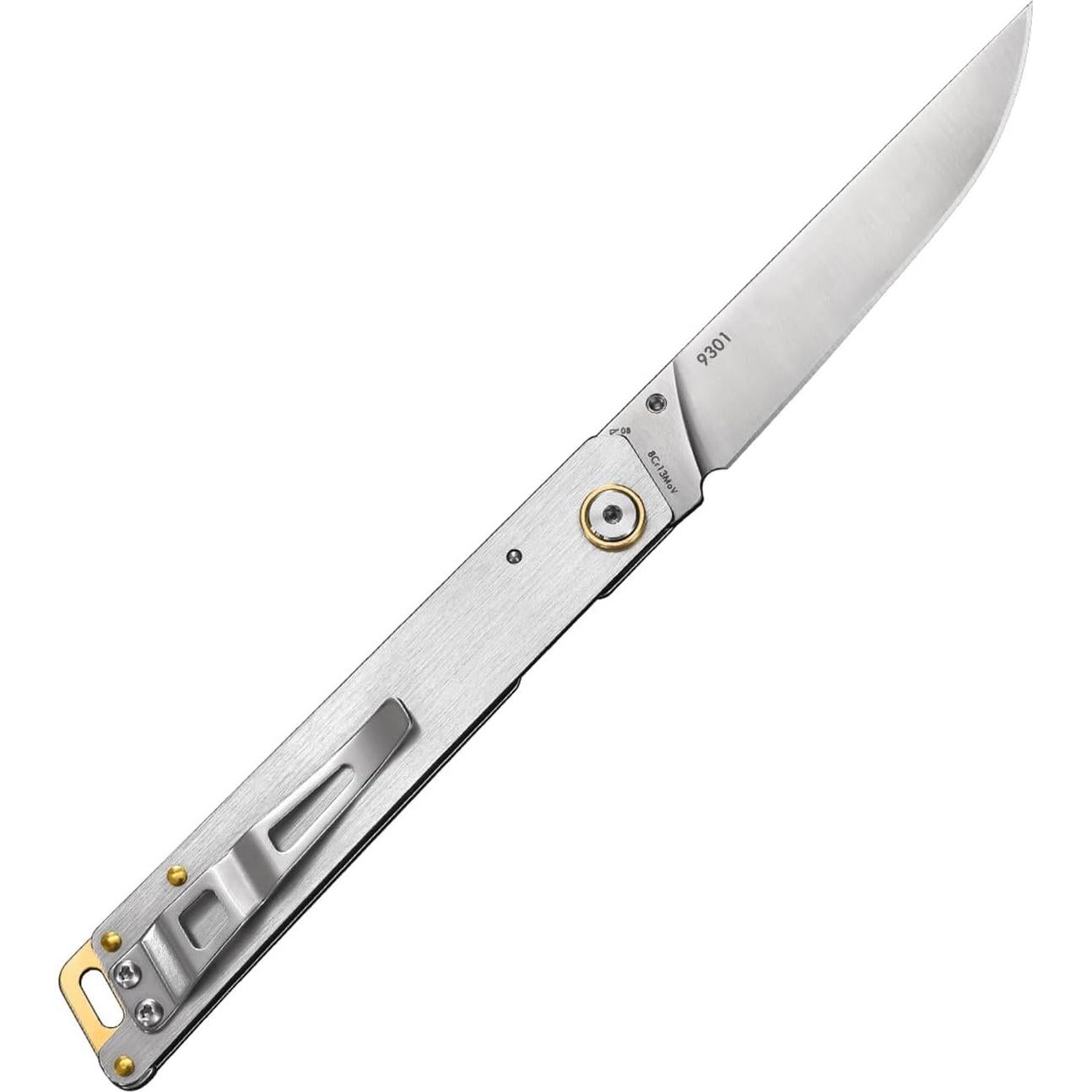 Cuchillo de bolsillo plegable Sanrenmu 9301 95mm acero 8Cr13Mov