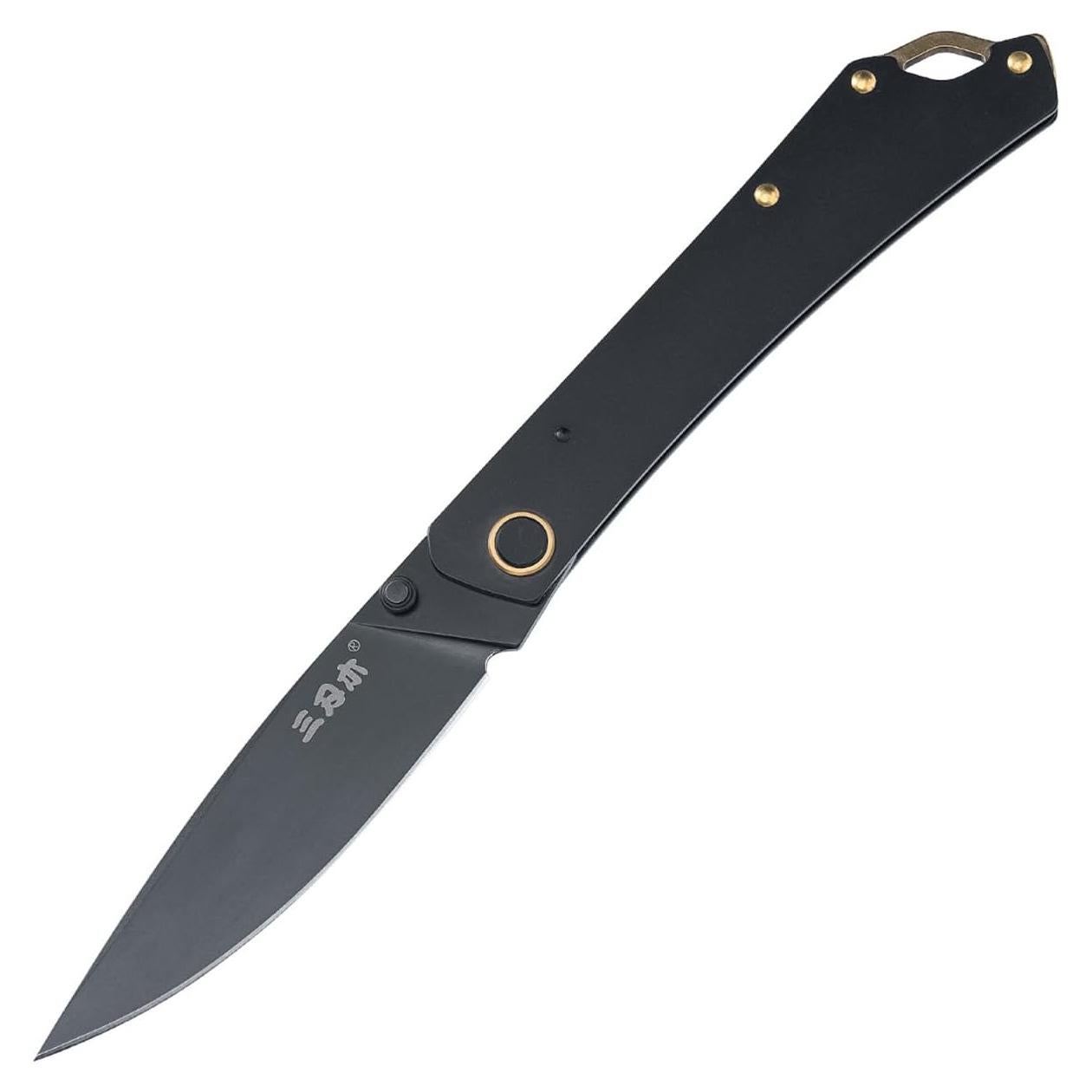 Cuchillo Plegable Sanrenmu 9305 Negro 19.5 cm para Camping