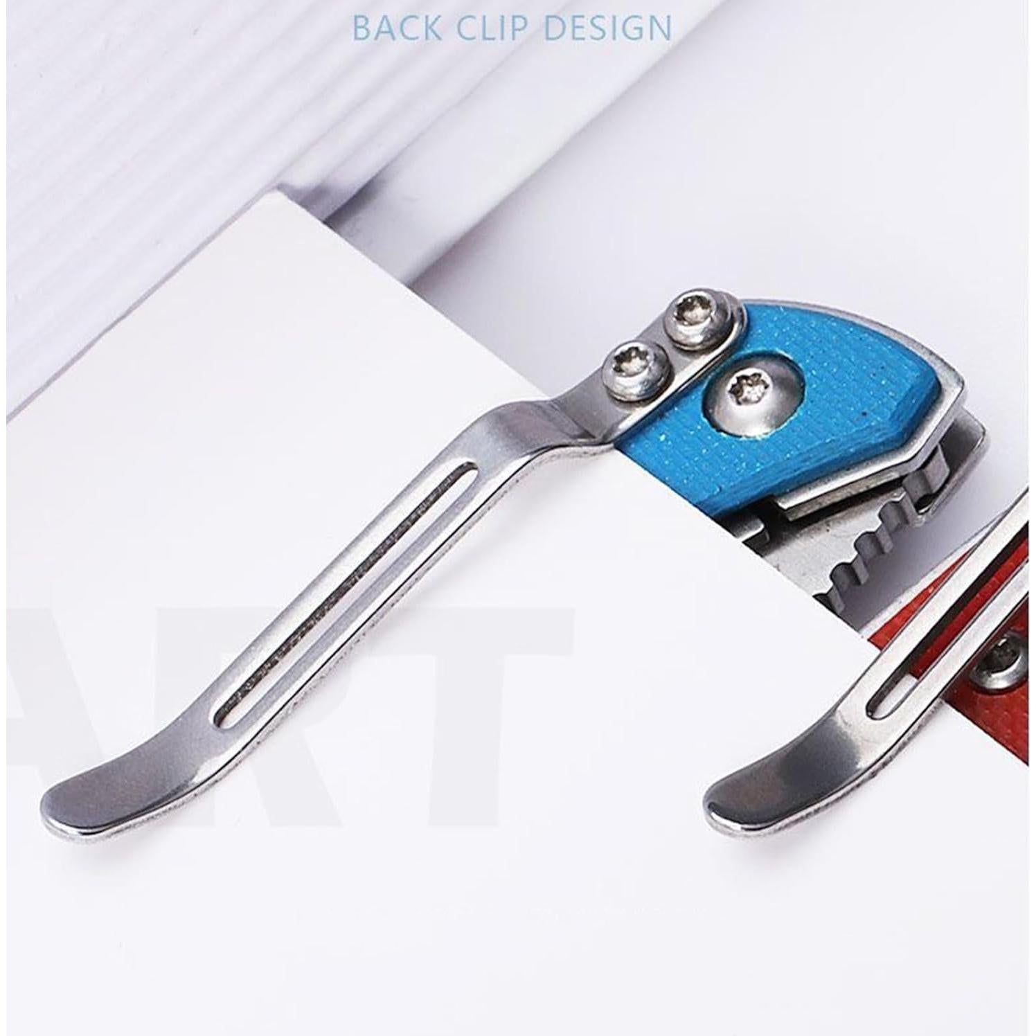 Cuchillo Plegable Sanrenmu SRM-6029LUC 53mm Hoja Amarillo