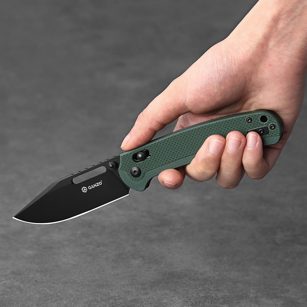 Cuchillo Plegable Ganzo G768PT-GB Acero D2 Verde 20.3 cm
