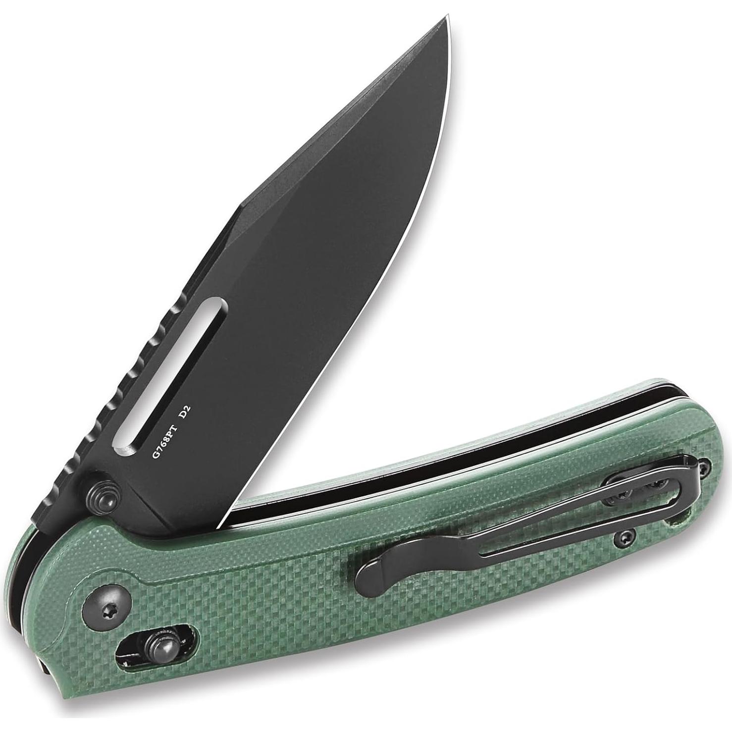 Cuchillo Plegable Ganzo G768PT-GB Acero D2 Verde 20.3 cm