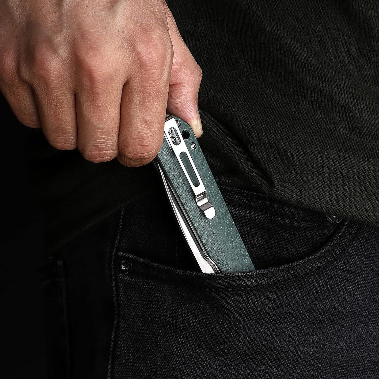 Cuchillo Plegable Firebird FH41-GB Acero D2 Mango G10 Verde