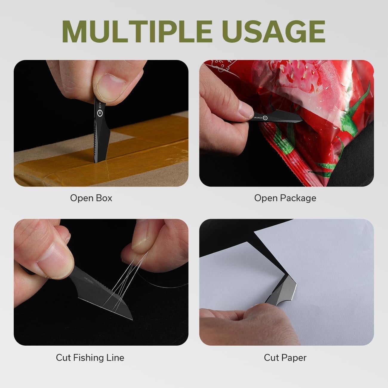 Cuchillo Fijo CIVIVI Gramis Mini EDC Acero 14C28N con Funda