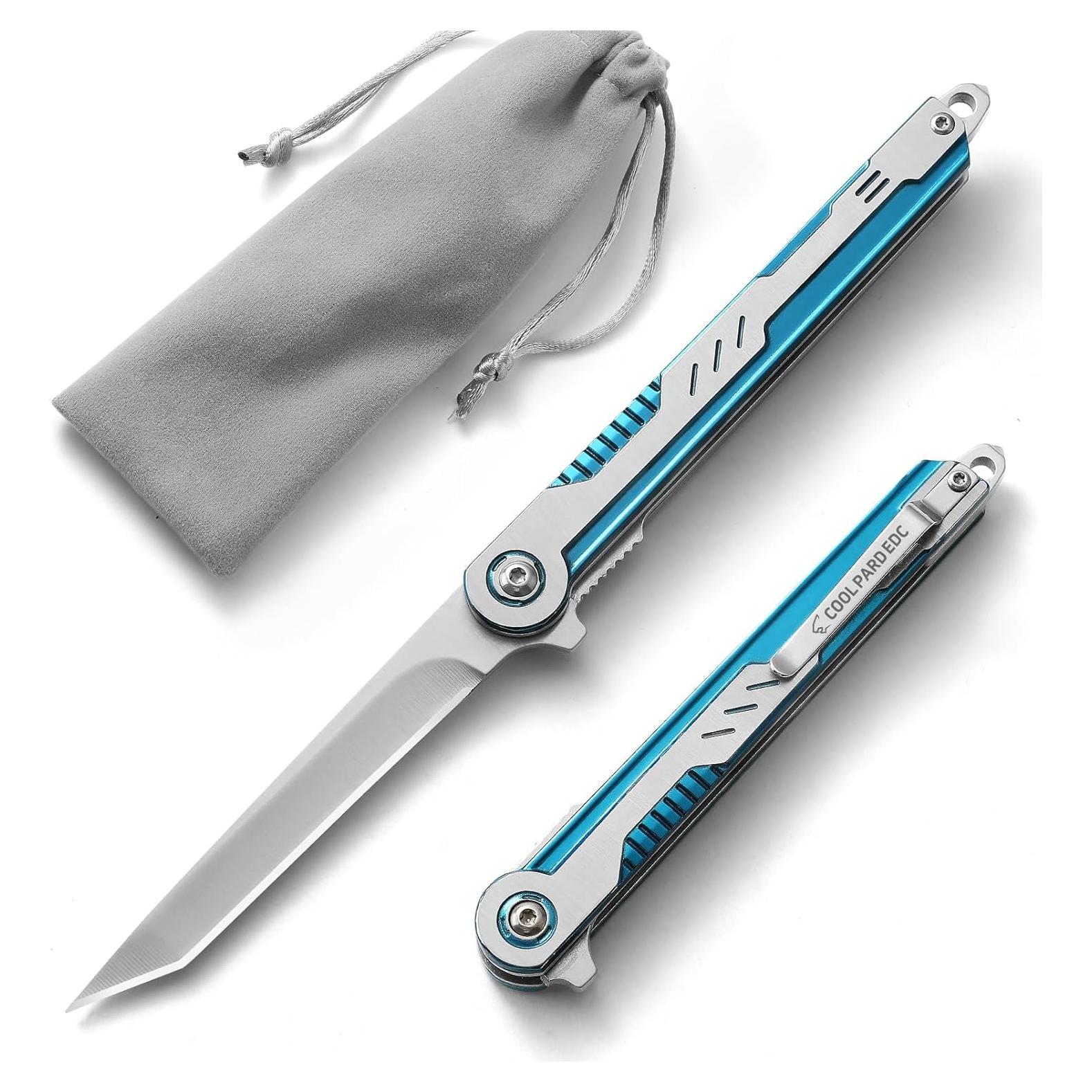 Cuchillo Plegable COOL PARD EDC C028-BL 7.99 cm Acero Inoxidable