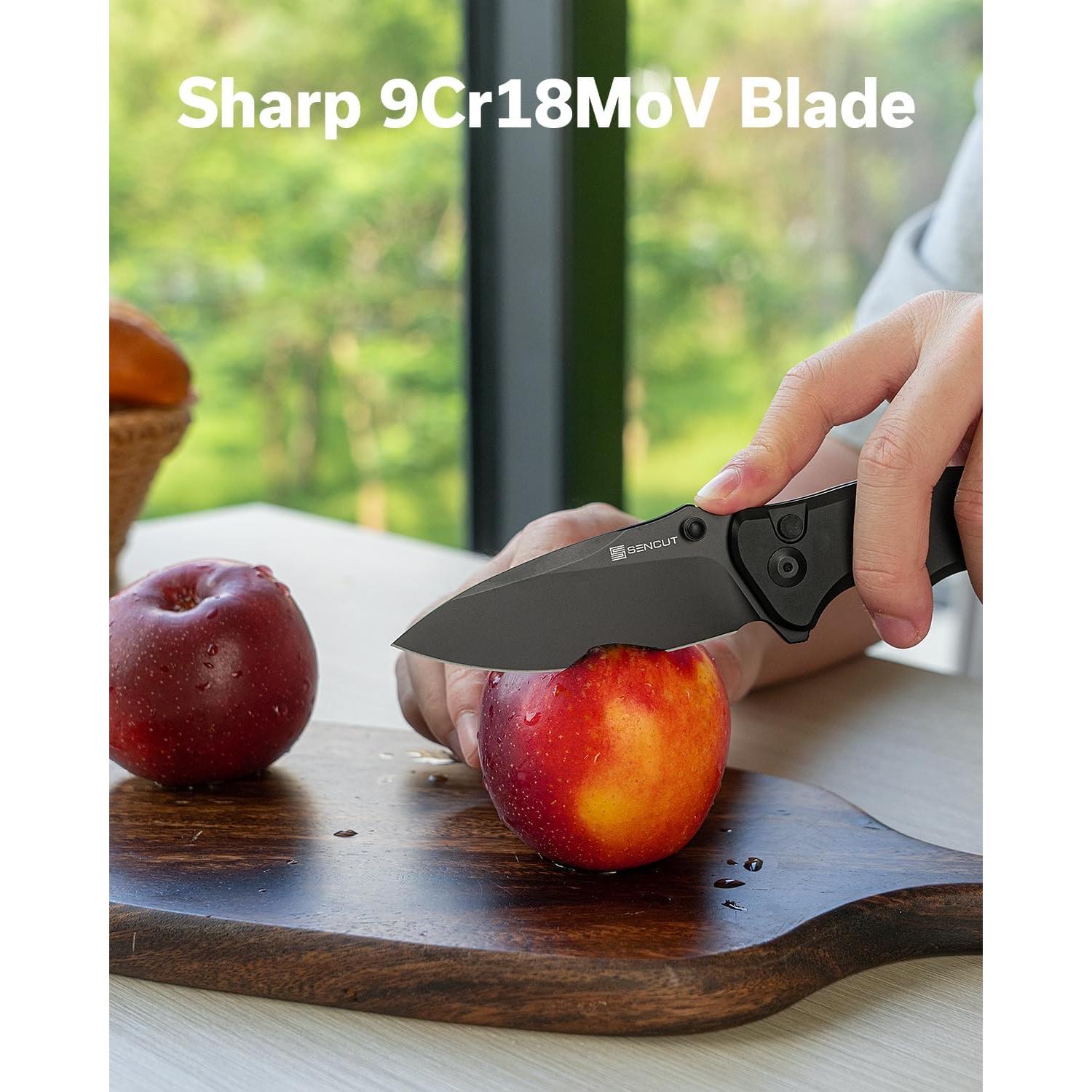 Cuchillo Plegable SENCUT Cybrix 8.8 cm Acero Inoxidable Negro