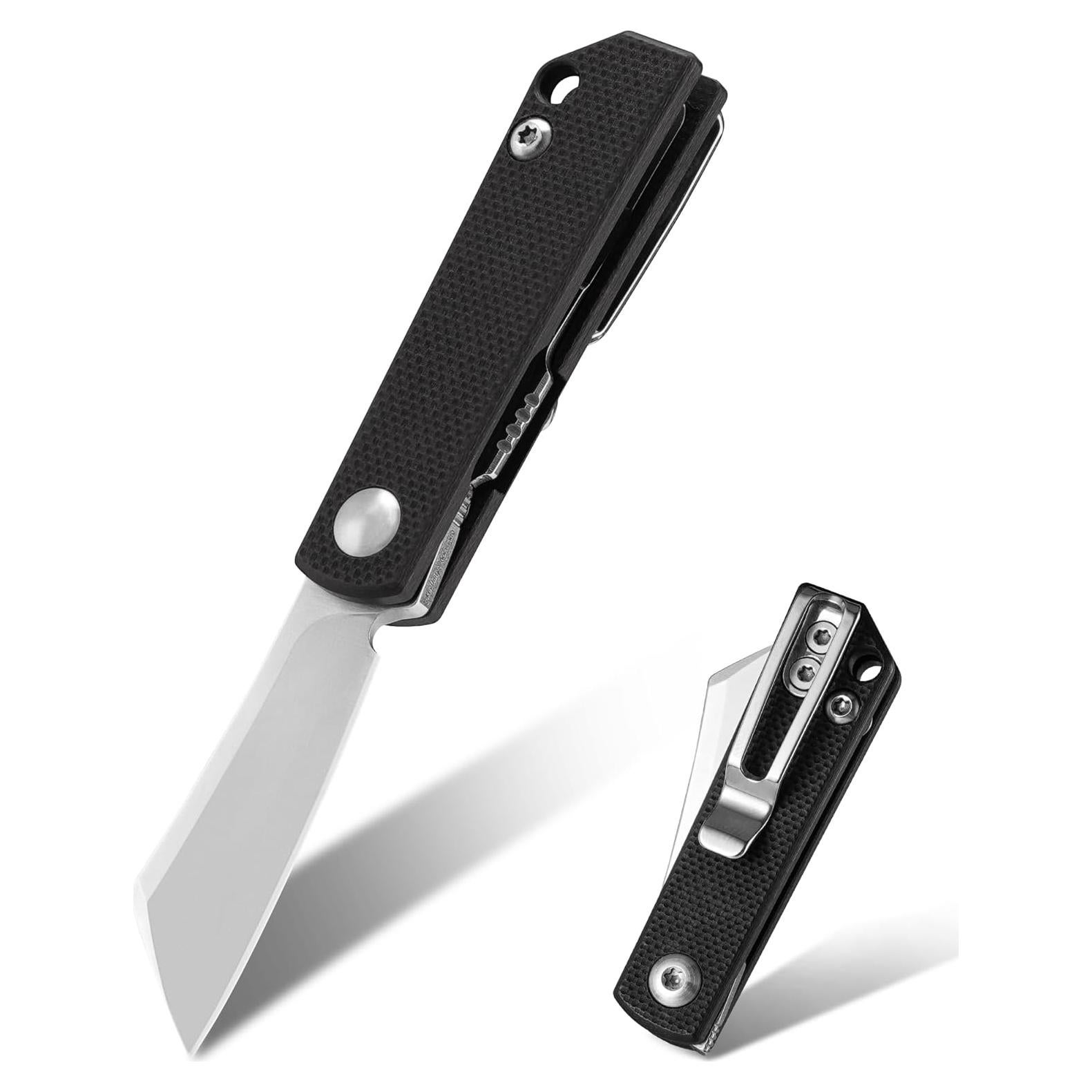 Cuchillo Plegable KeyUnity KK10XS Acero Inoxidable 3.81 cm Negro