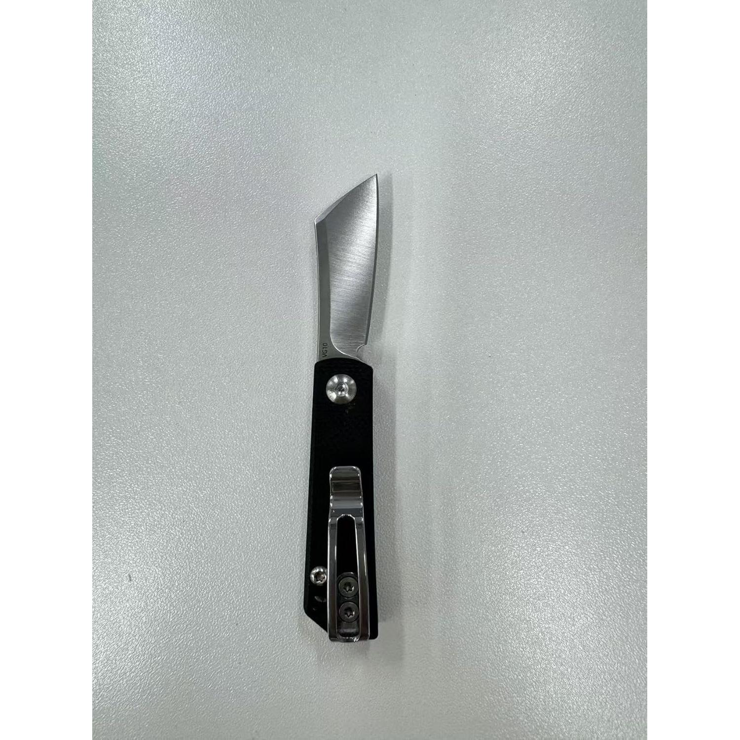 Cuchillo Plegable KeyUnity KK10XS Acero Inoxidable 3.81 cm Negro