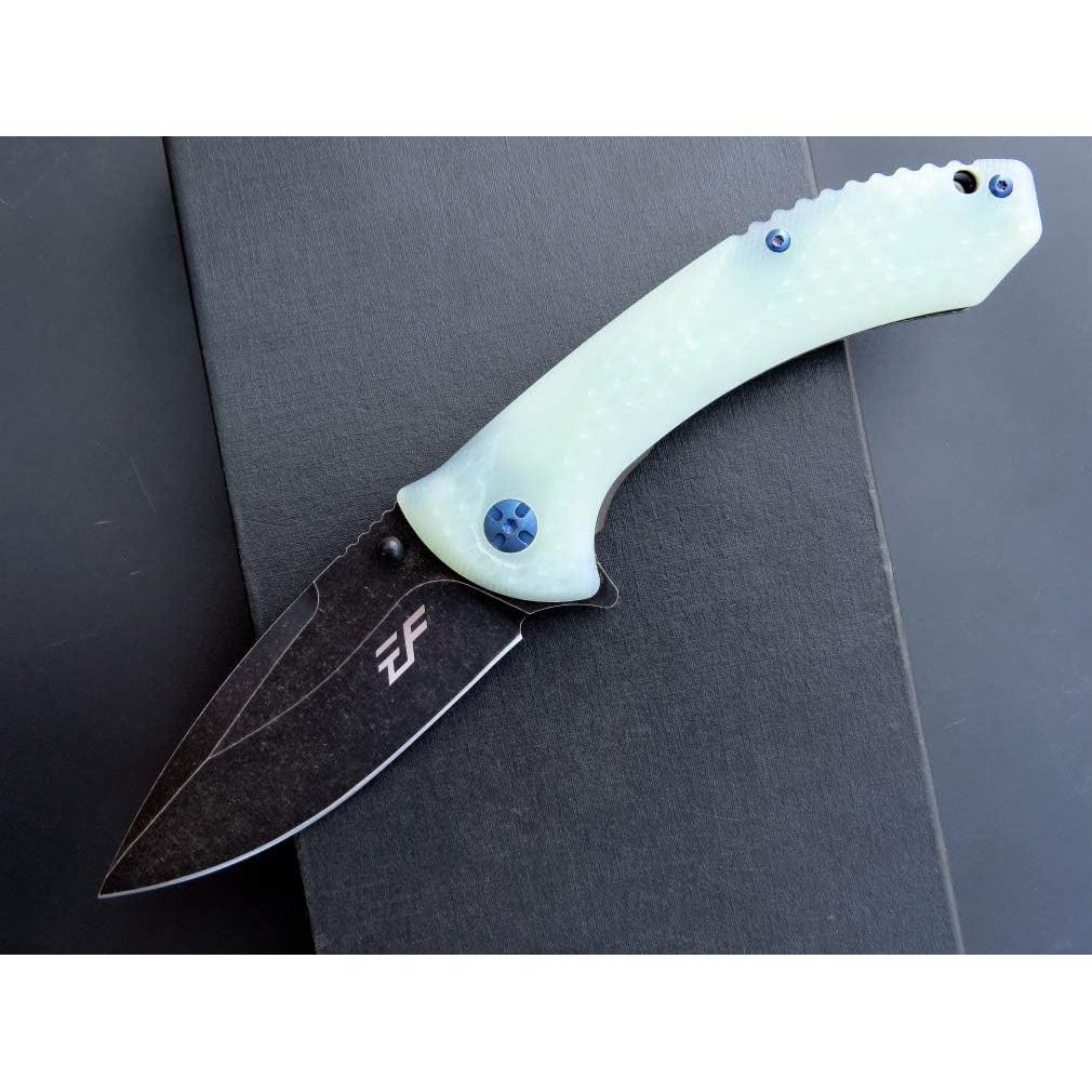 Cuchillo de Bolsillo Eafengrow EF927 Acero D2 Mango G10 Jade