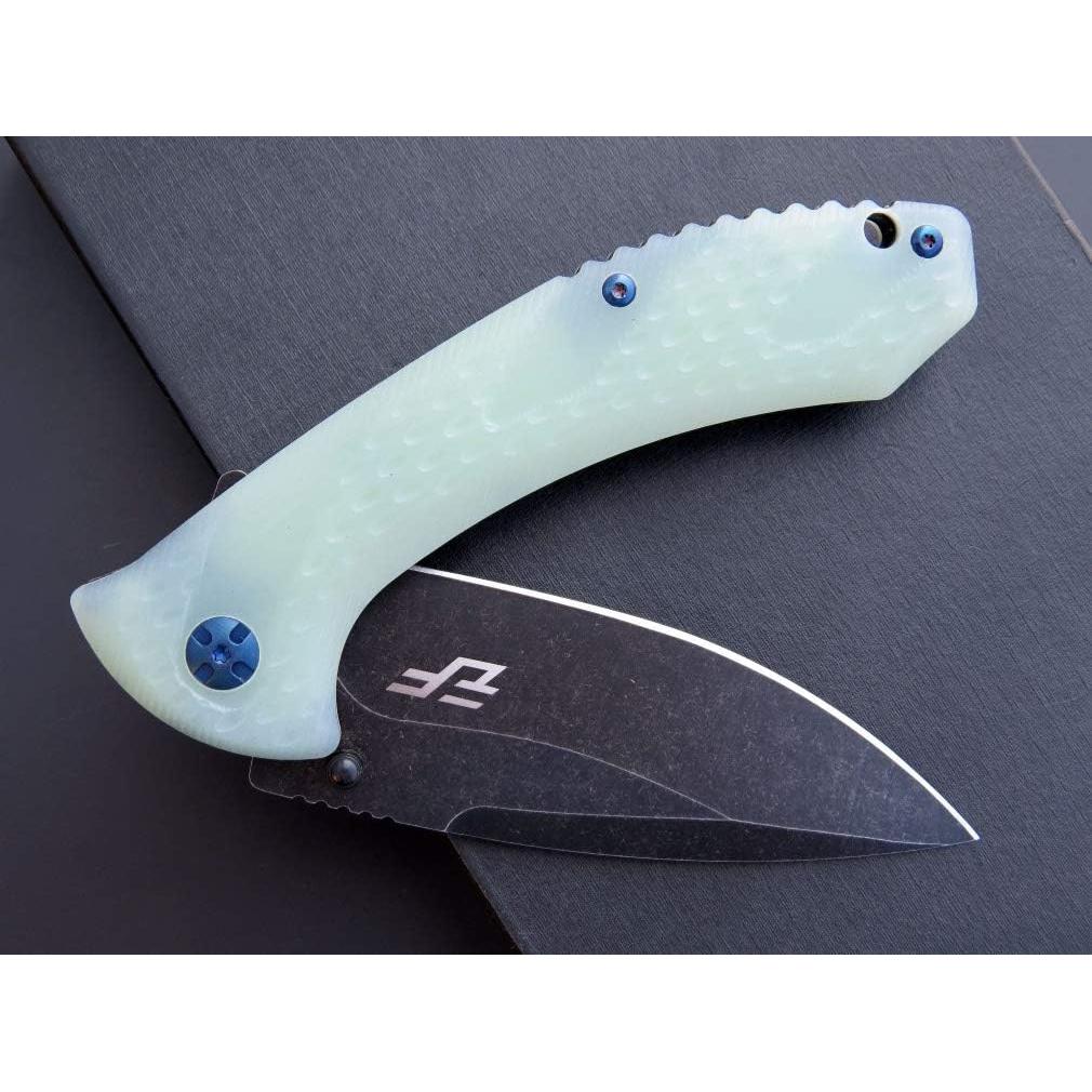 Cuchillo de Bolsillo Eafengrow EF927 Acero D2 Mango G10 Jade