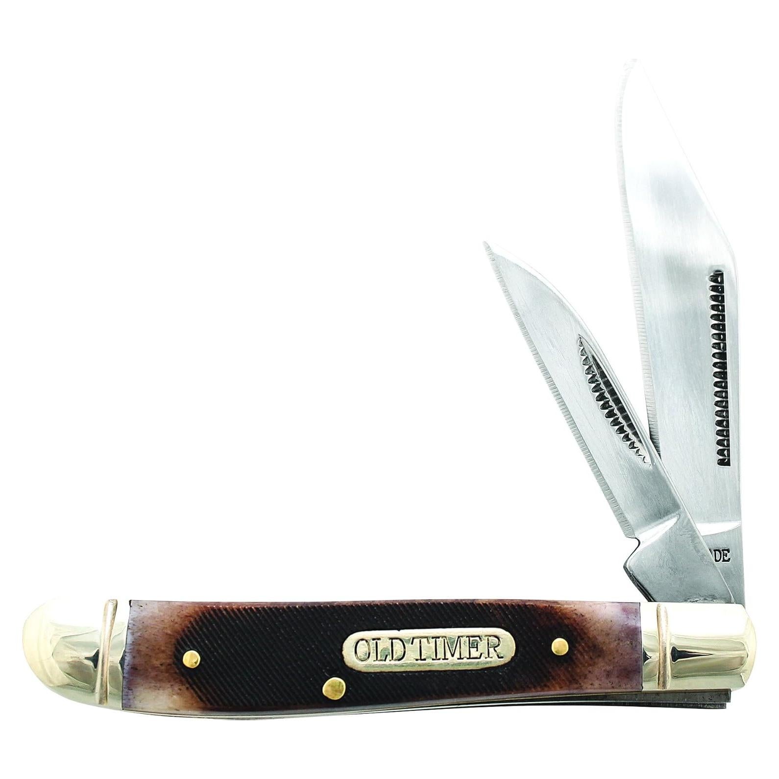 Cuchillo Plegable Old Timer SCH72OTB con Mango de Hueso 13 cm