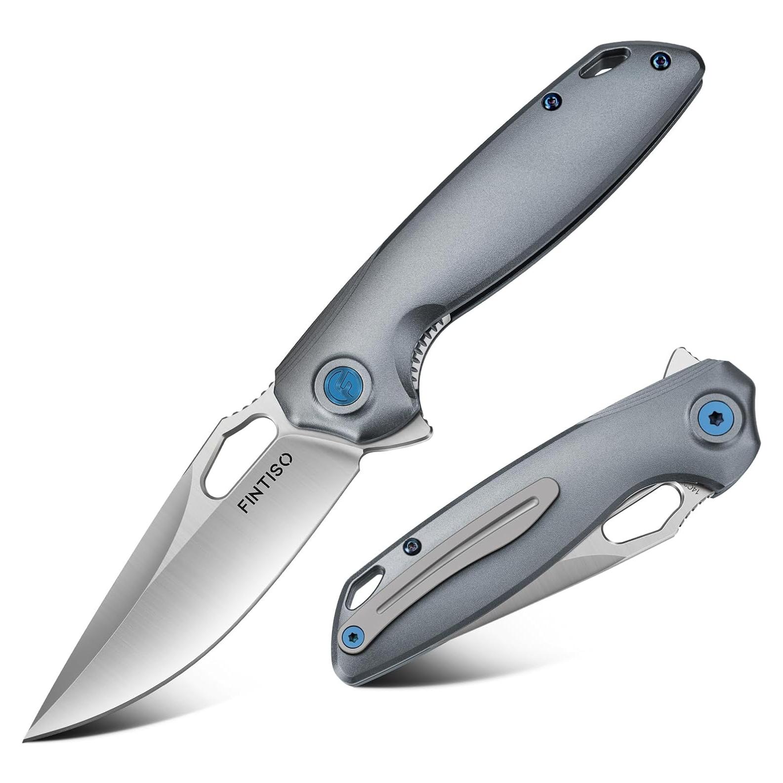 Cuchillo de bolsillo FINTISO 8.6 cm Aluminio 6061 Camping