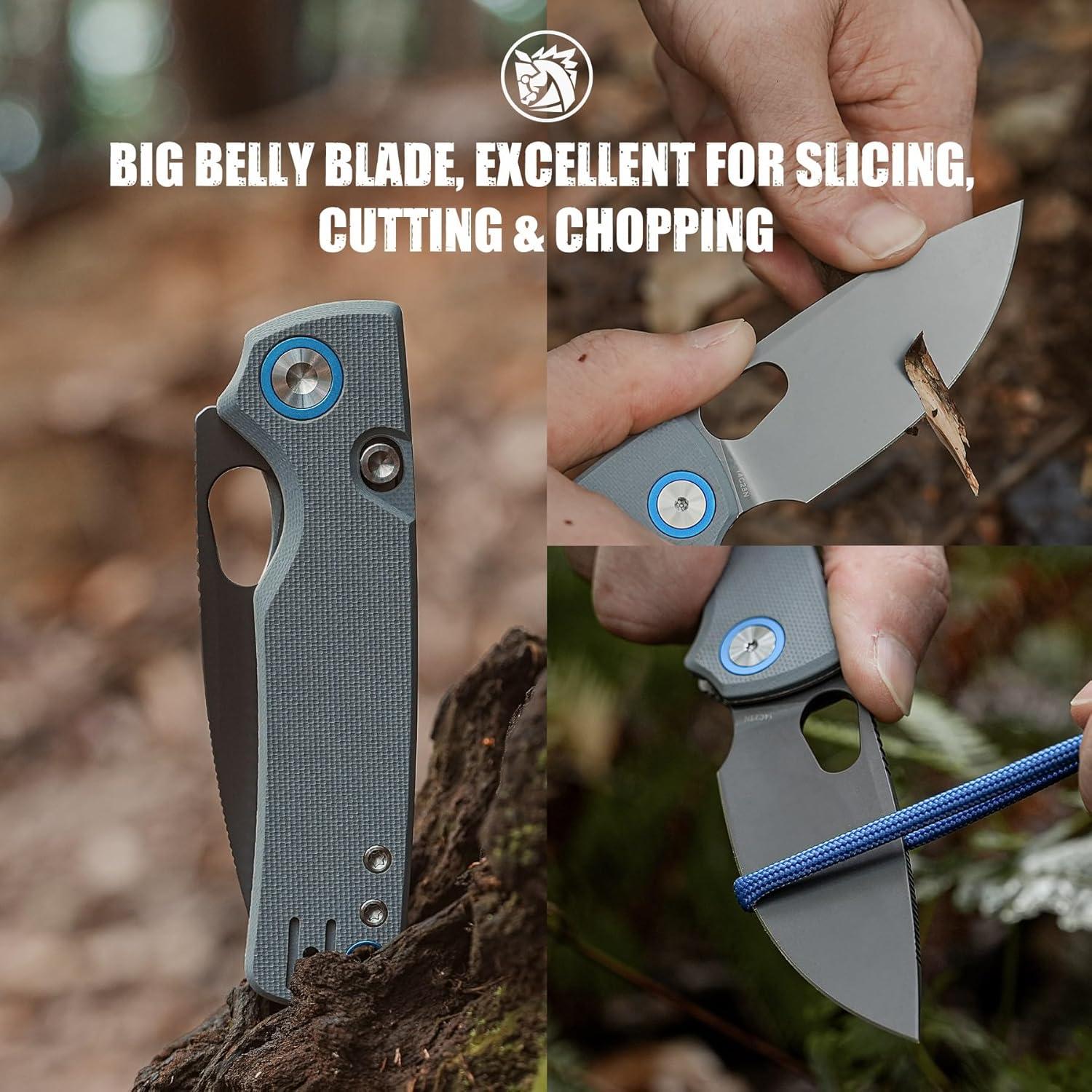 Cuchillo Plegable Vosteed Porcupine 7.6 cm Acero Sandvik G10 Gris