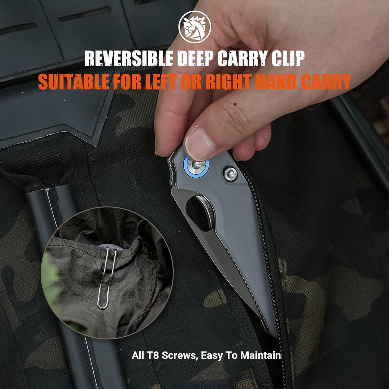 Cuchillo Plegable Vosteed Porcupine 7.6 cm Acero Sandvik G10 Gris