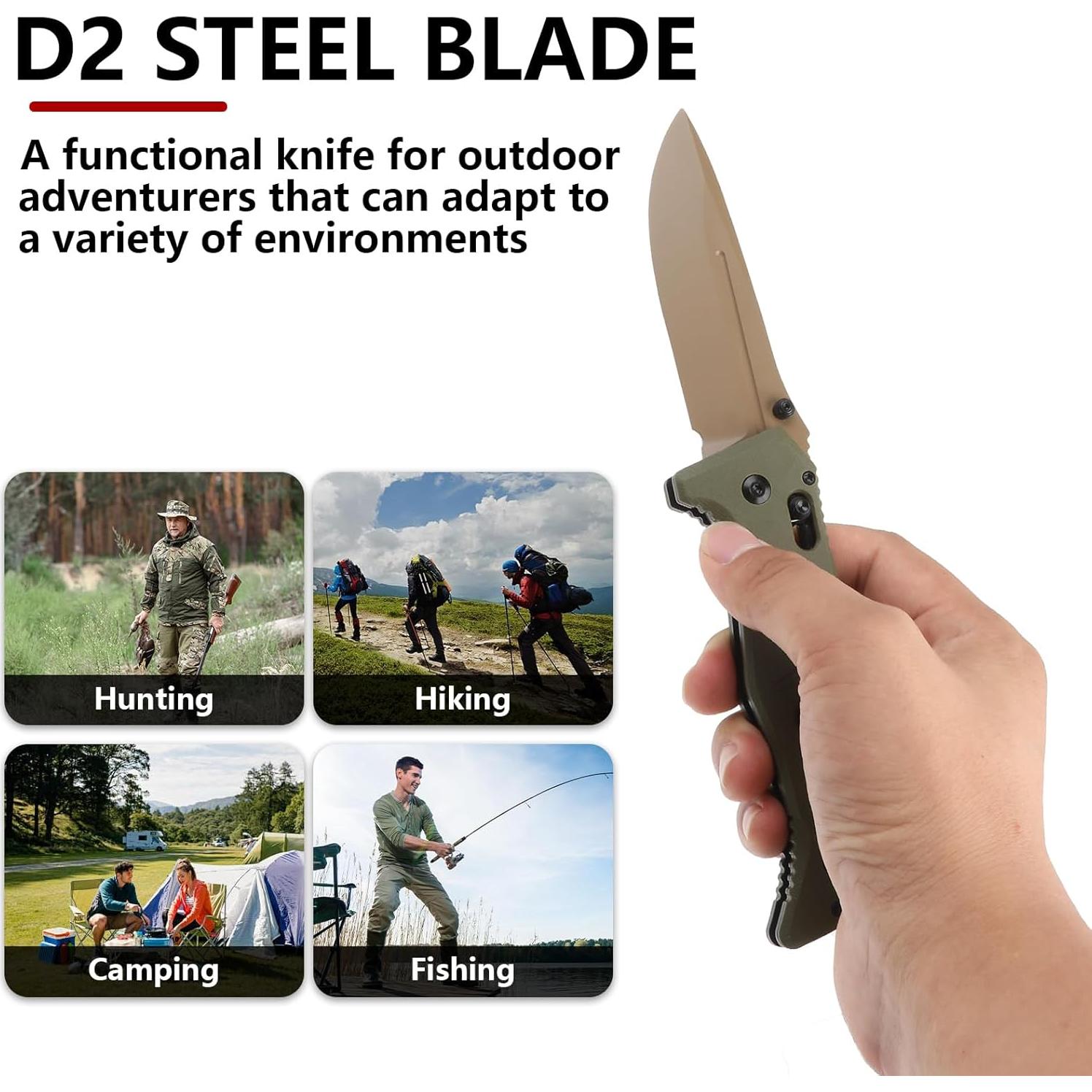 Cuchillo Plegable KNYXPP 275 Verde Oliva con Clip 12.7cm