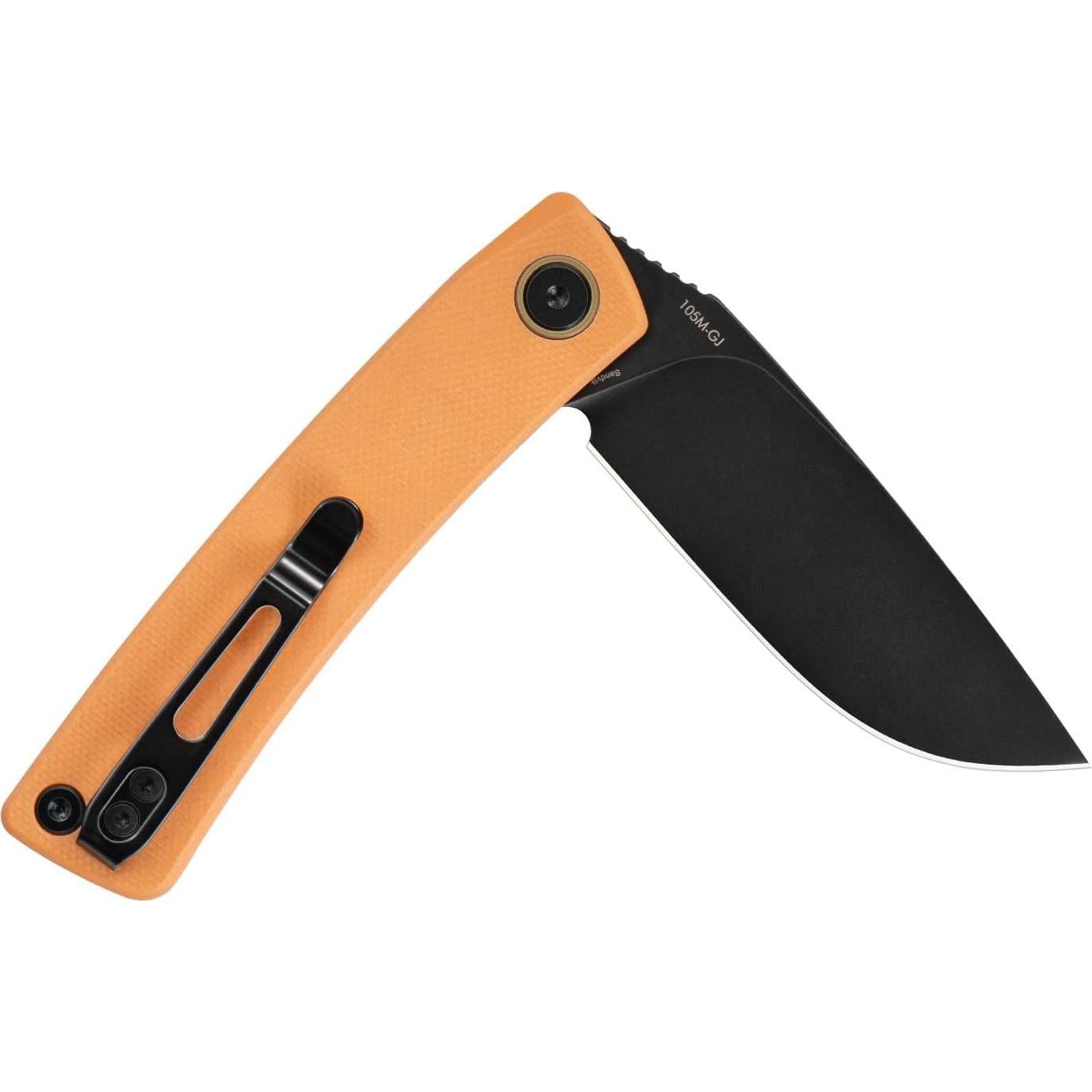 Cuchillo Plegable SRM G10 Naranja 7.49 cm EDC Camping