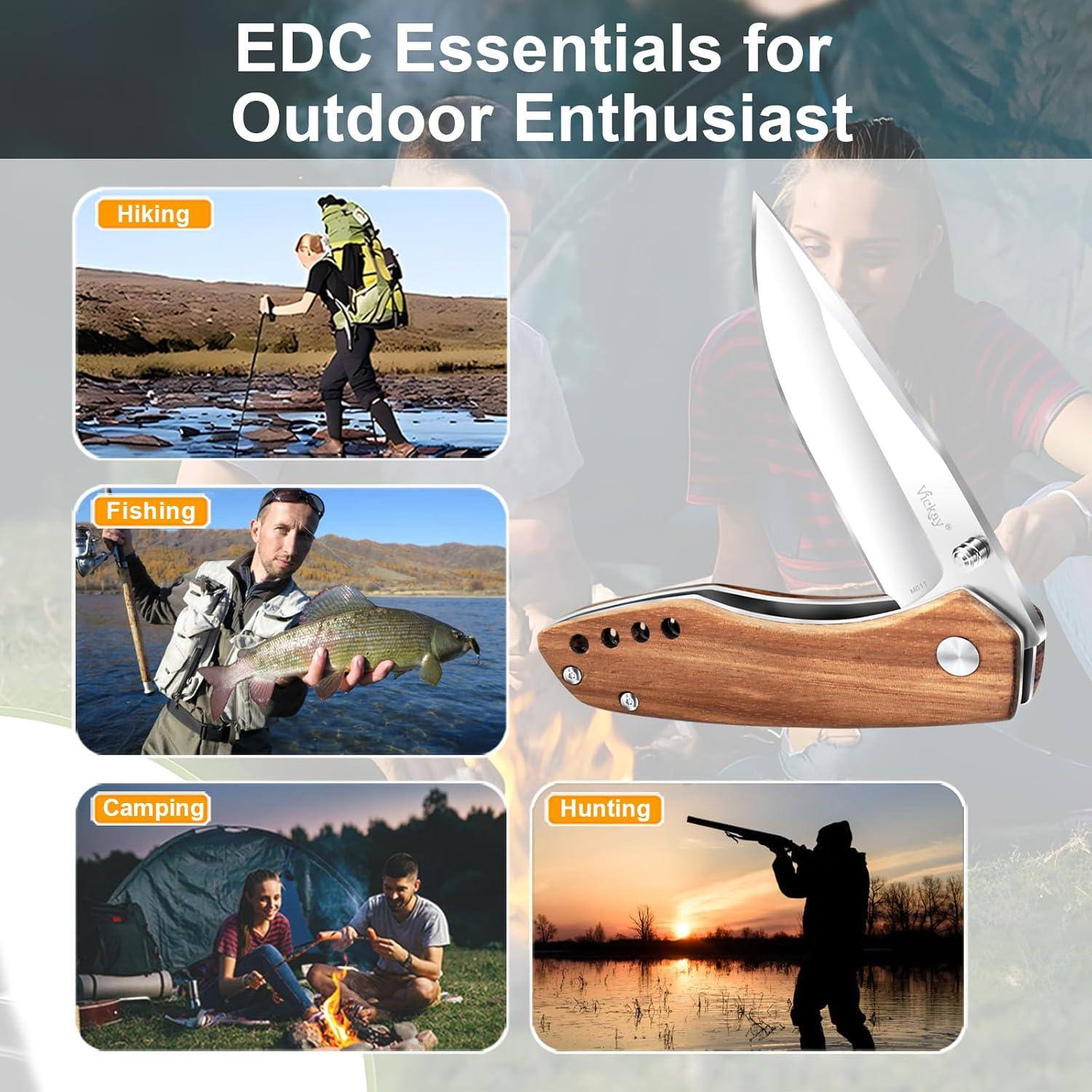 Cuchillo Plegable Vickay VK-M011-1 de Acero 8Cr13MoV 7.49 cm