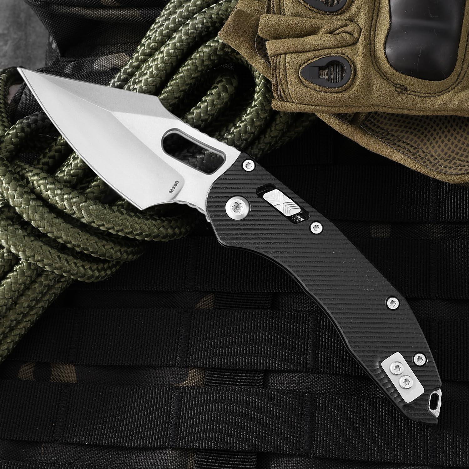 Cuchillo de bolsillo plegable Genérico FlexRun05 9 cm Negro