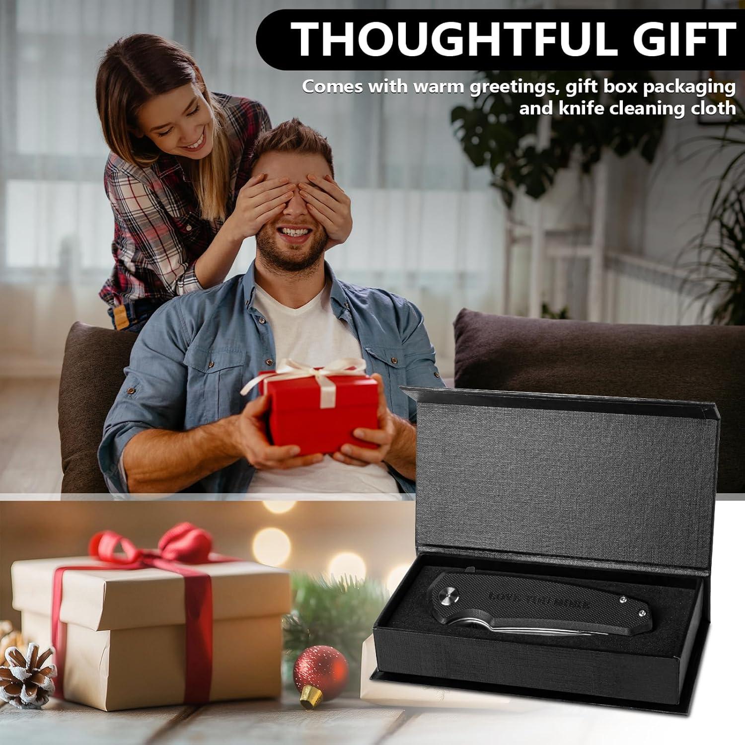 Cuchillo de bolsillo plegable Whomyis acero D2 mango G10 negro