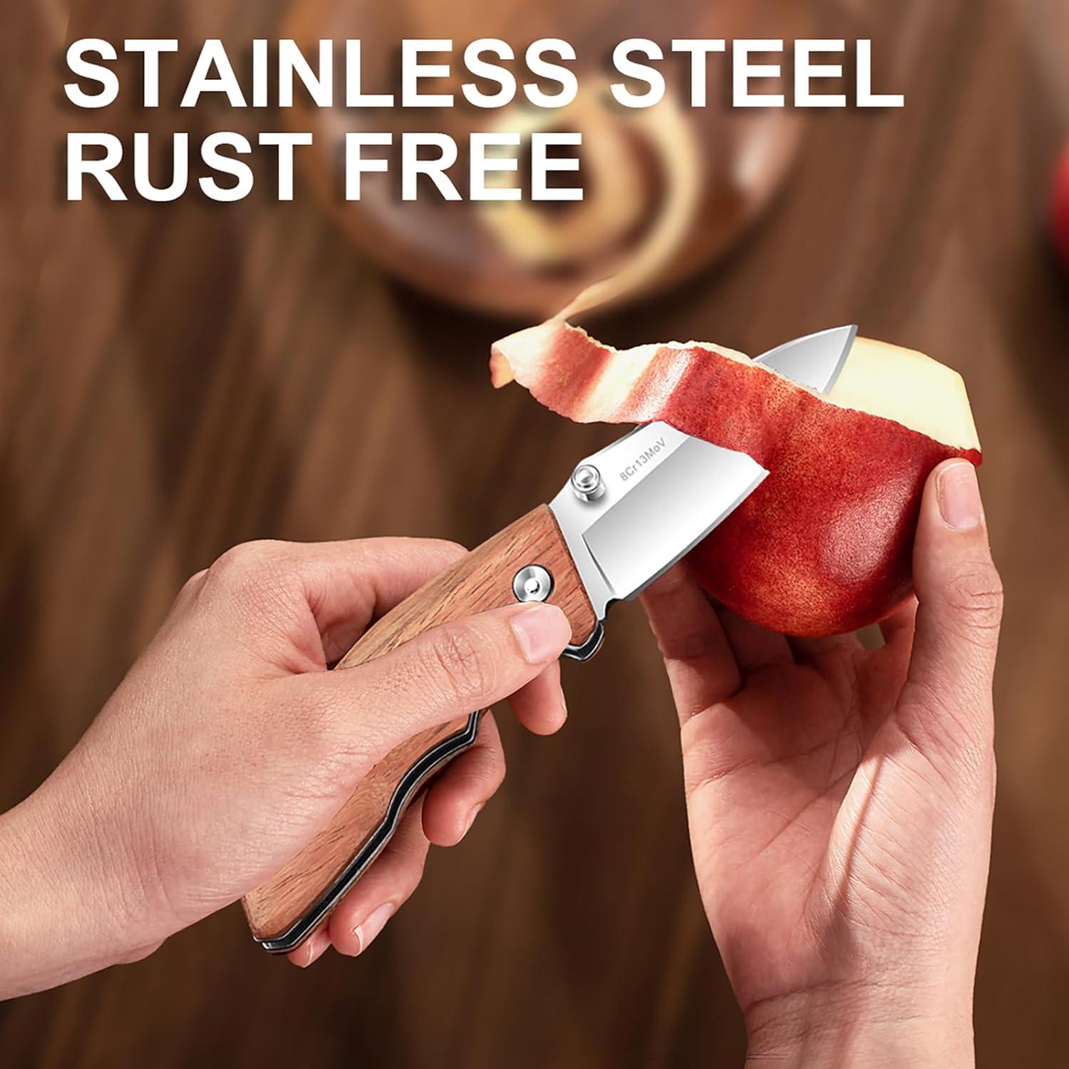 Cuchillo de bolsillo Vickay 6.99 cm acero 8Cr13MoV mango madera